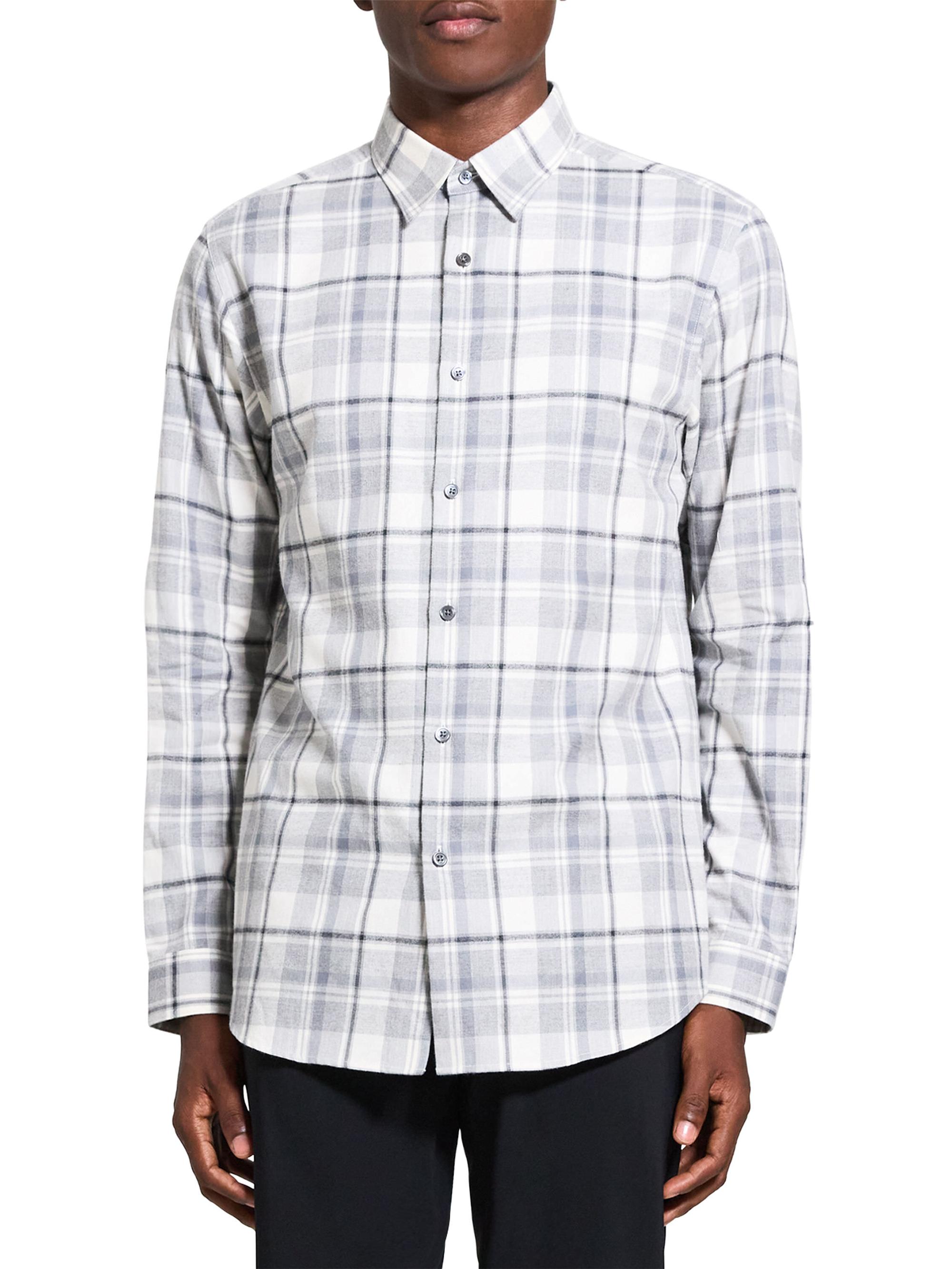 Theory Men's Irving Medium Plaid Shirt -
