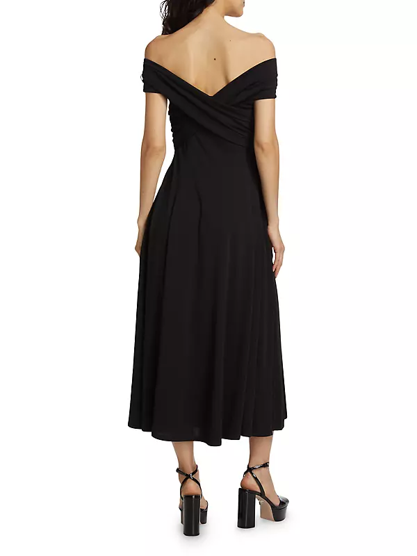 Lucy Off-The-Shoulder Midi-Dress