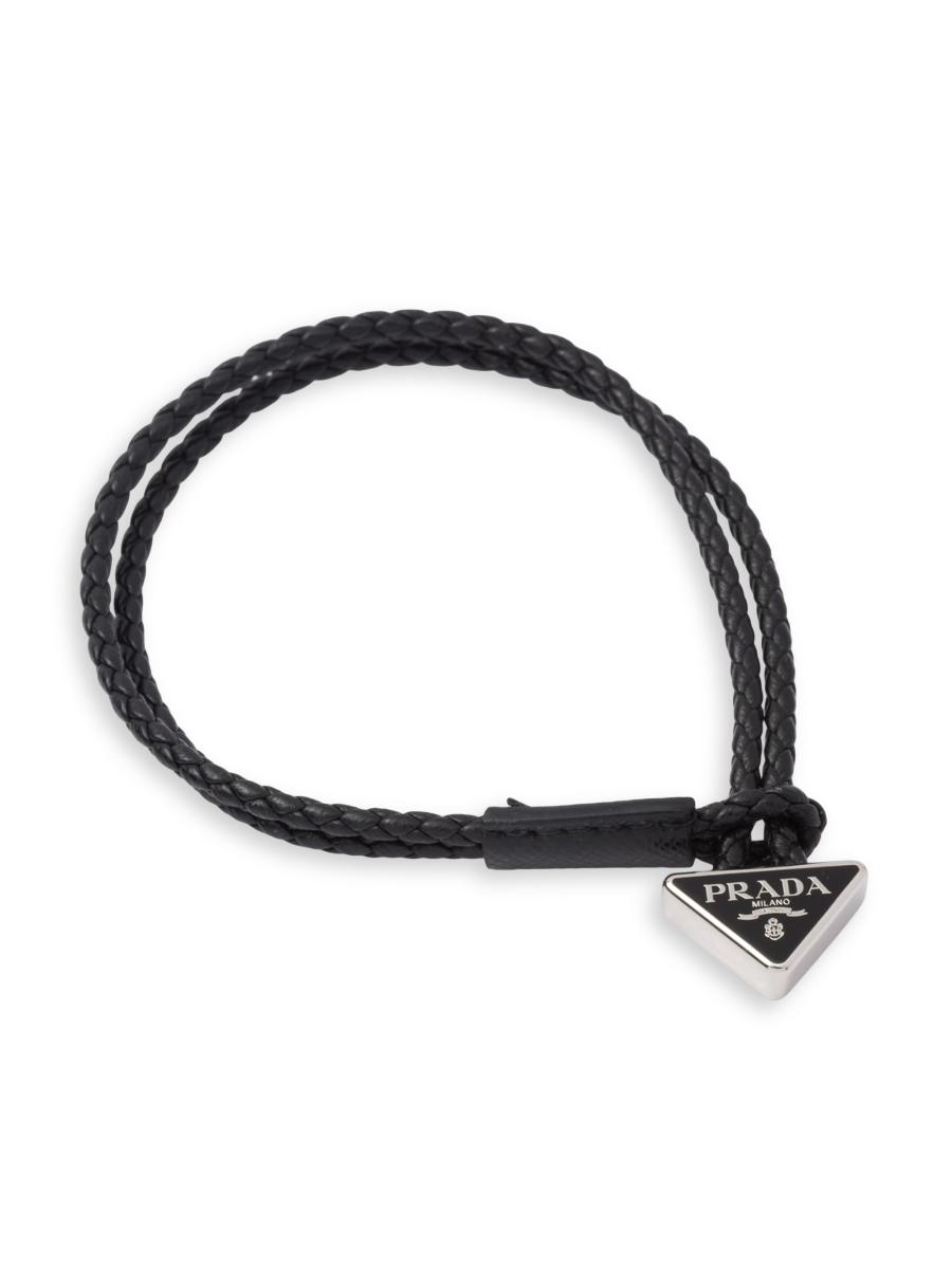 Prada braided nappa leather bracelet discount