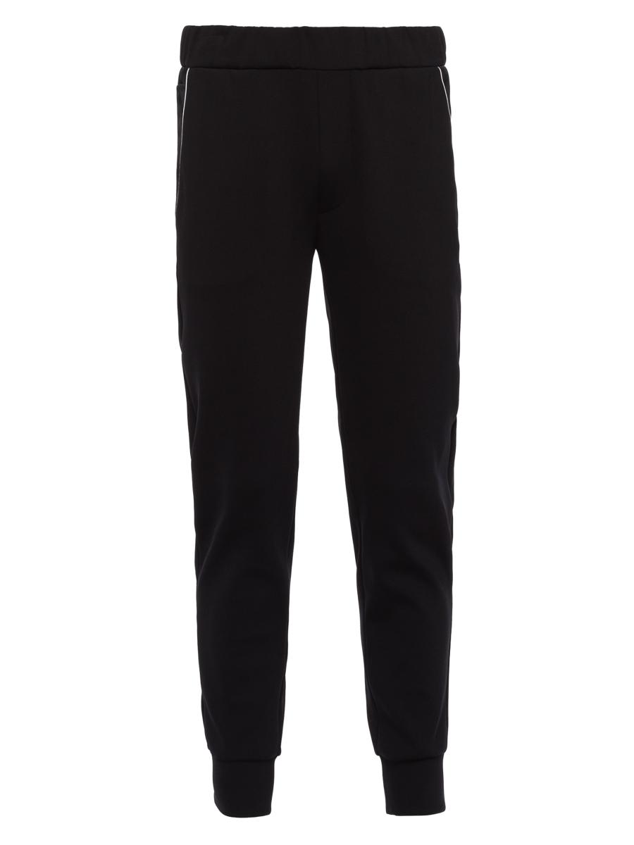 パンツ PRADA SS24 Black cotton joggers (132395SOOO13YG F0002) Prada Cotton Fleece Pants With Re-Nylon Details | Saks Fifth