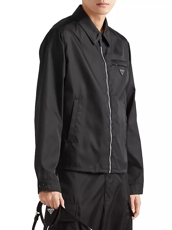 Shop Prada Re-Nylon Blouson Jacket | Saks Fifth Avenue Shop Prada Re-Nylon Blouson Jacket | Saks Fifth Avenue