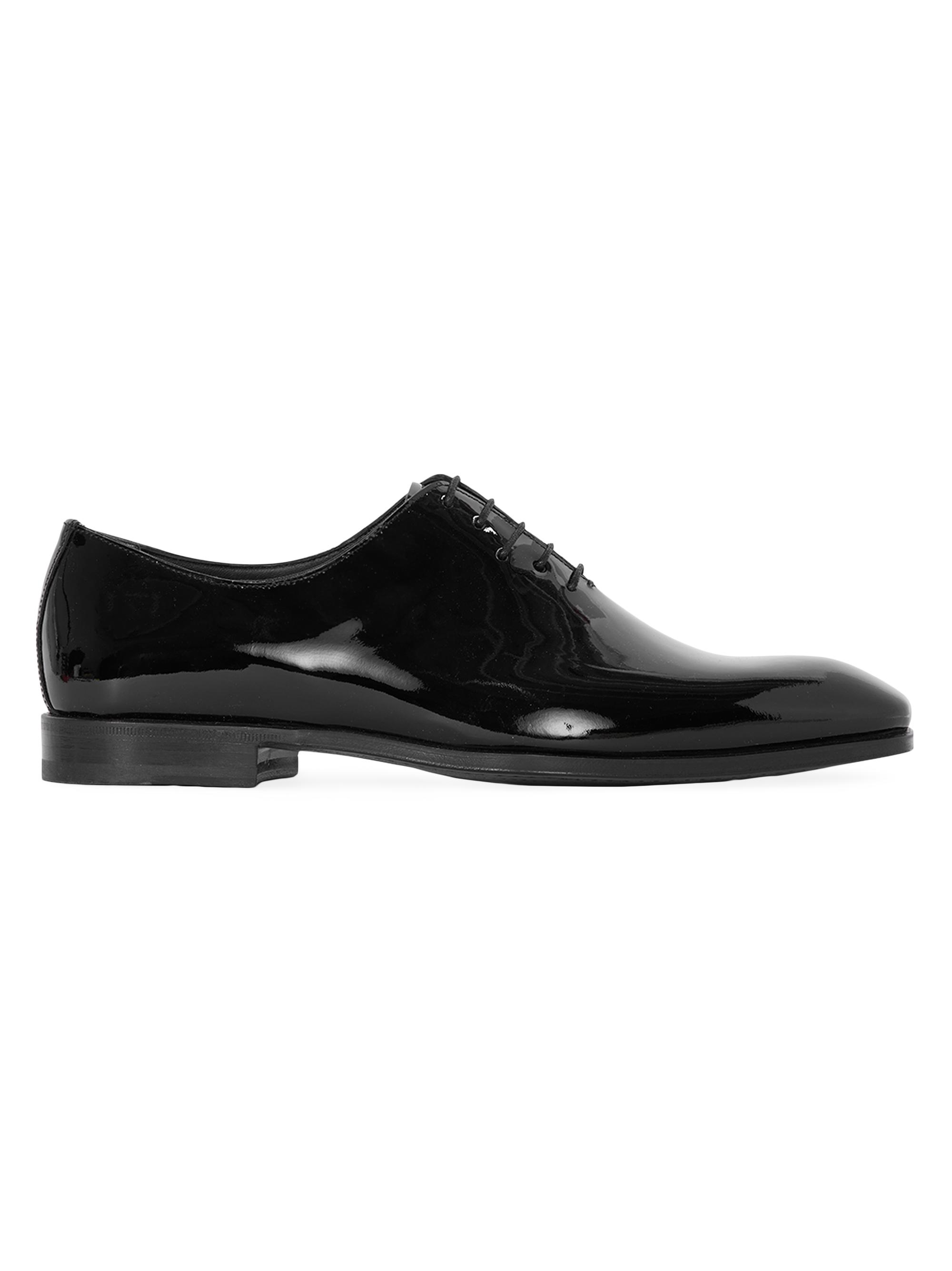 Paul Stuart Men's Haden Patent Leather Oxfords - Black