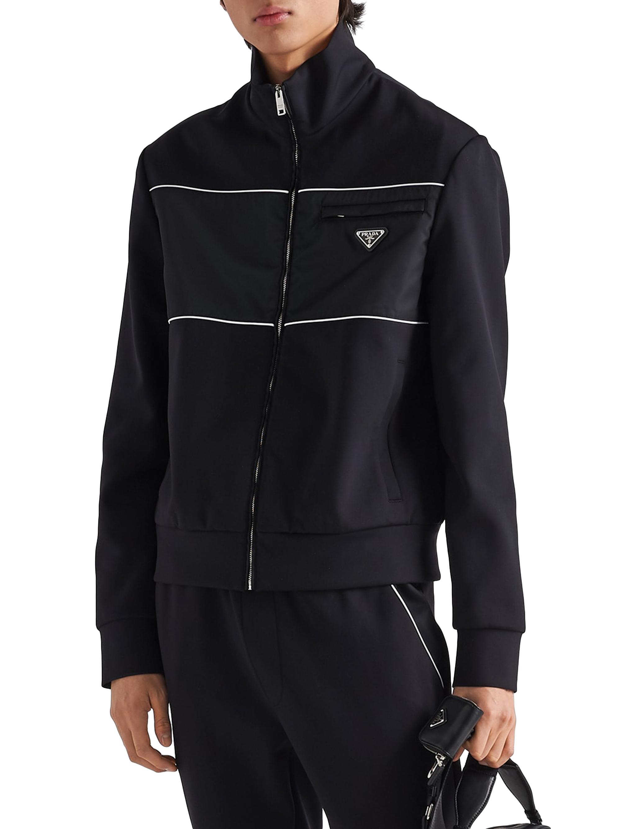 Prada Sweatshirt With Re-Nylon Details | Saks Fifth Avenue