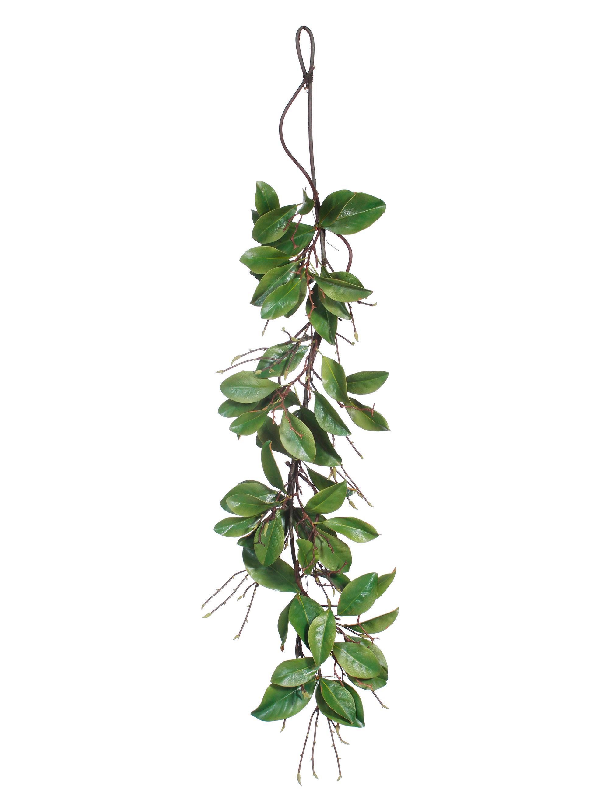 Winward Home Magnolia Leaf Twig Garland - Green