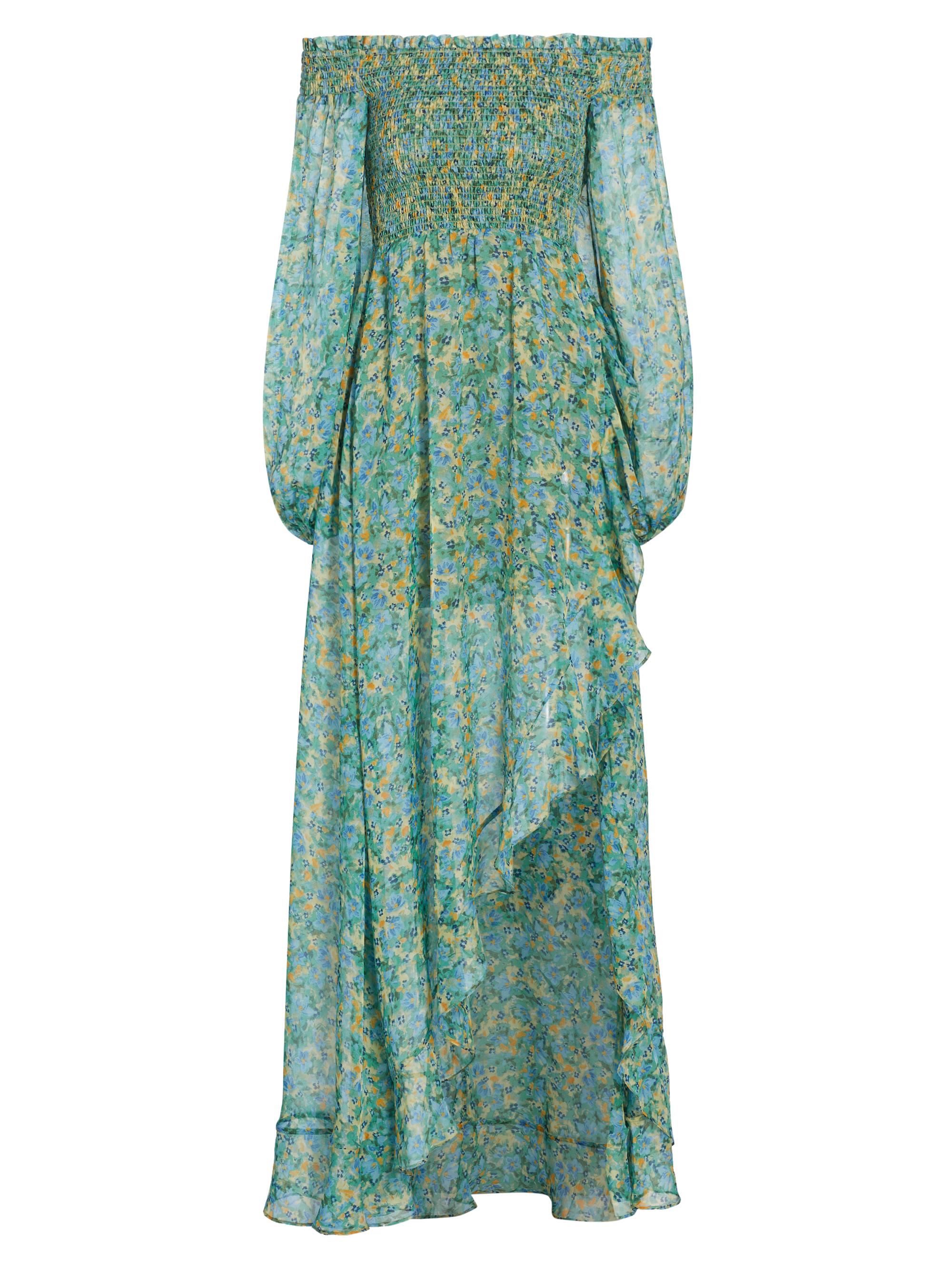 ASTR The Label Women's Katlynne Floral Off-The-Shoulder Maxi Dress - Green Blue Yellow
