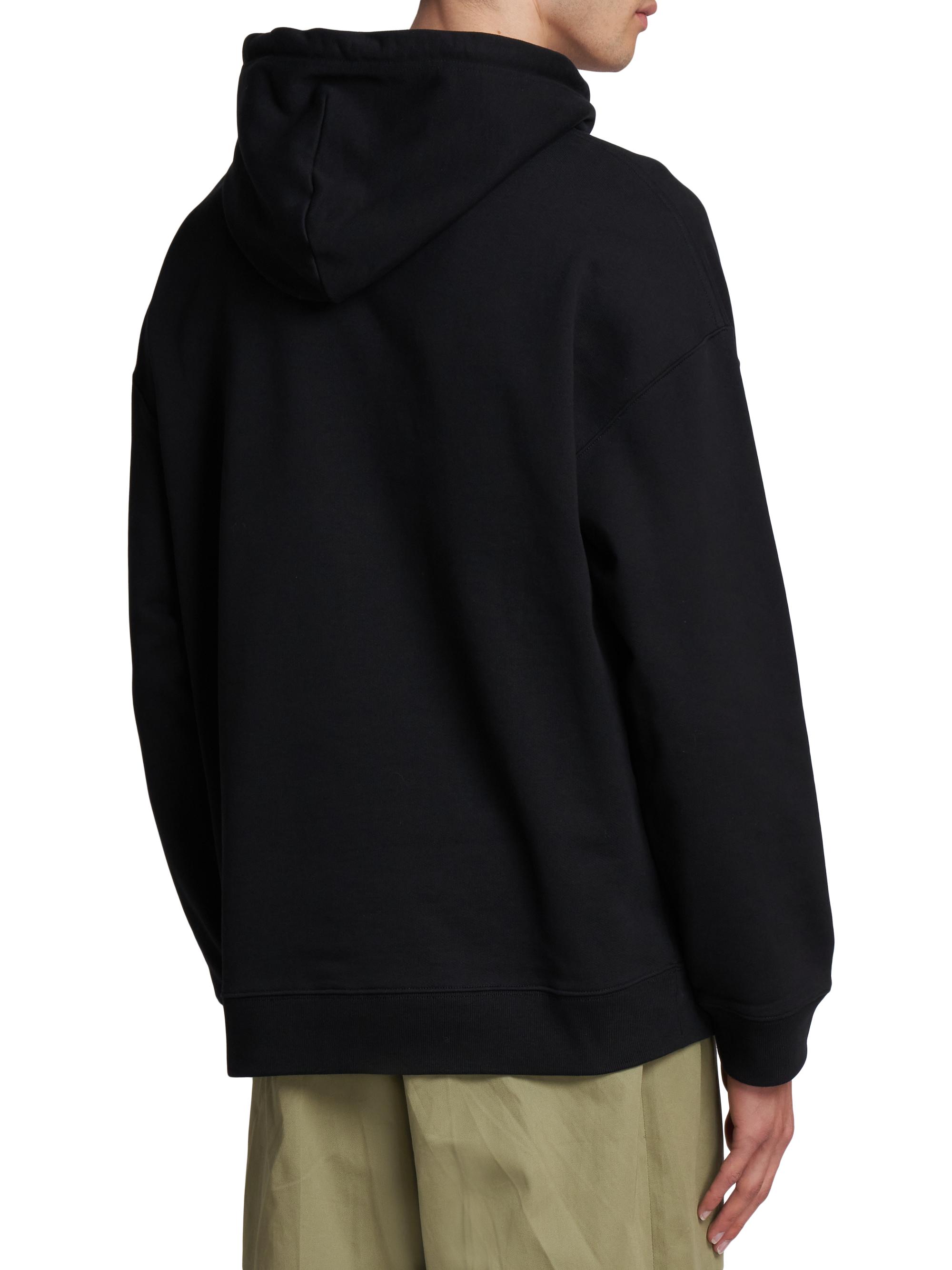 LOEWE Leather Pocket Relaxed-Fit Hoodie | Saks Fifth Avenue