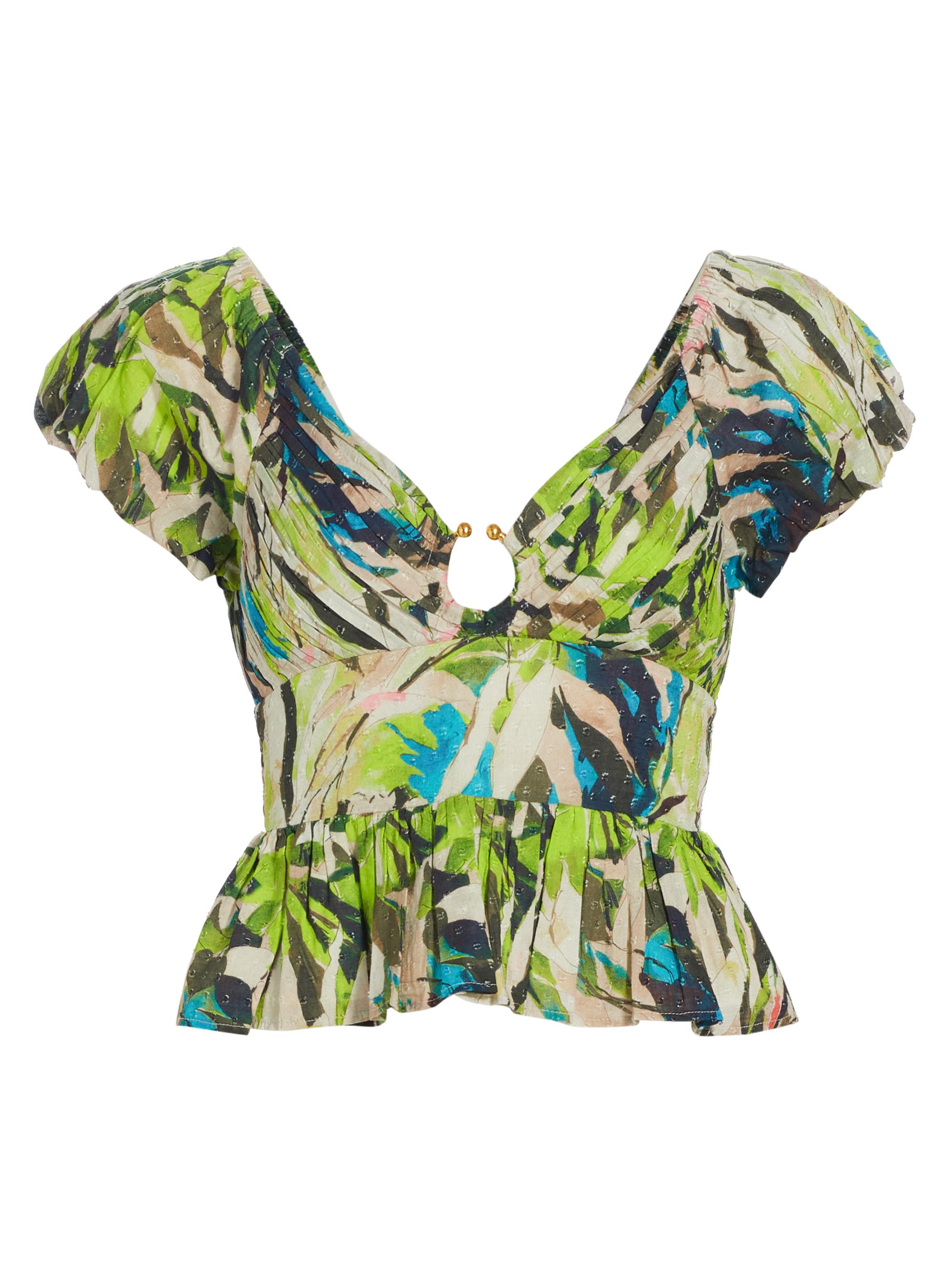 Love the Label Women's Jane Printed Cotton Top - Pirouette Print