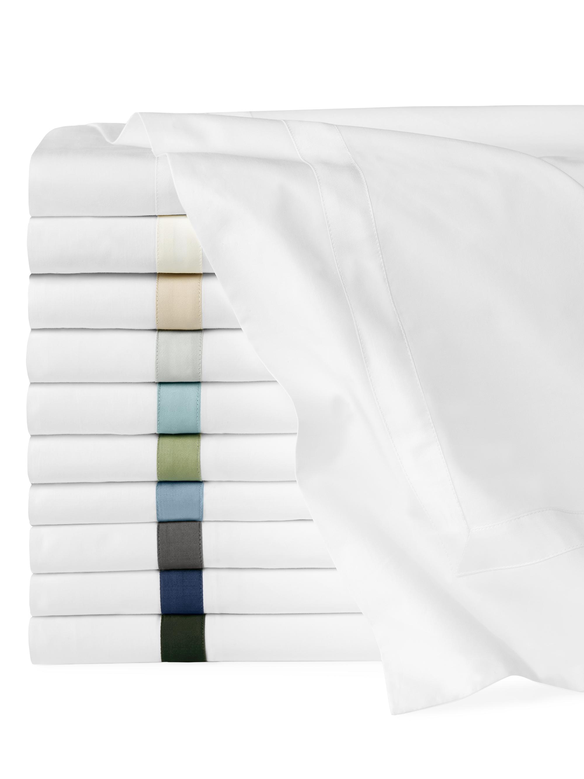 Sferra Estate Sheets & Pillowcases Collection - White Sand King