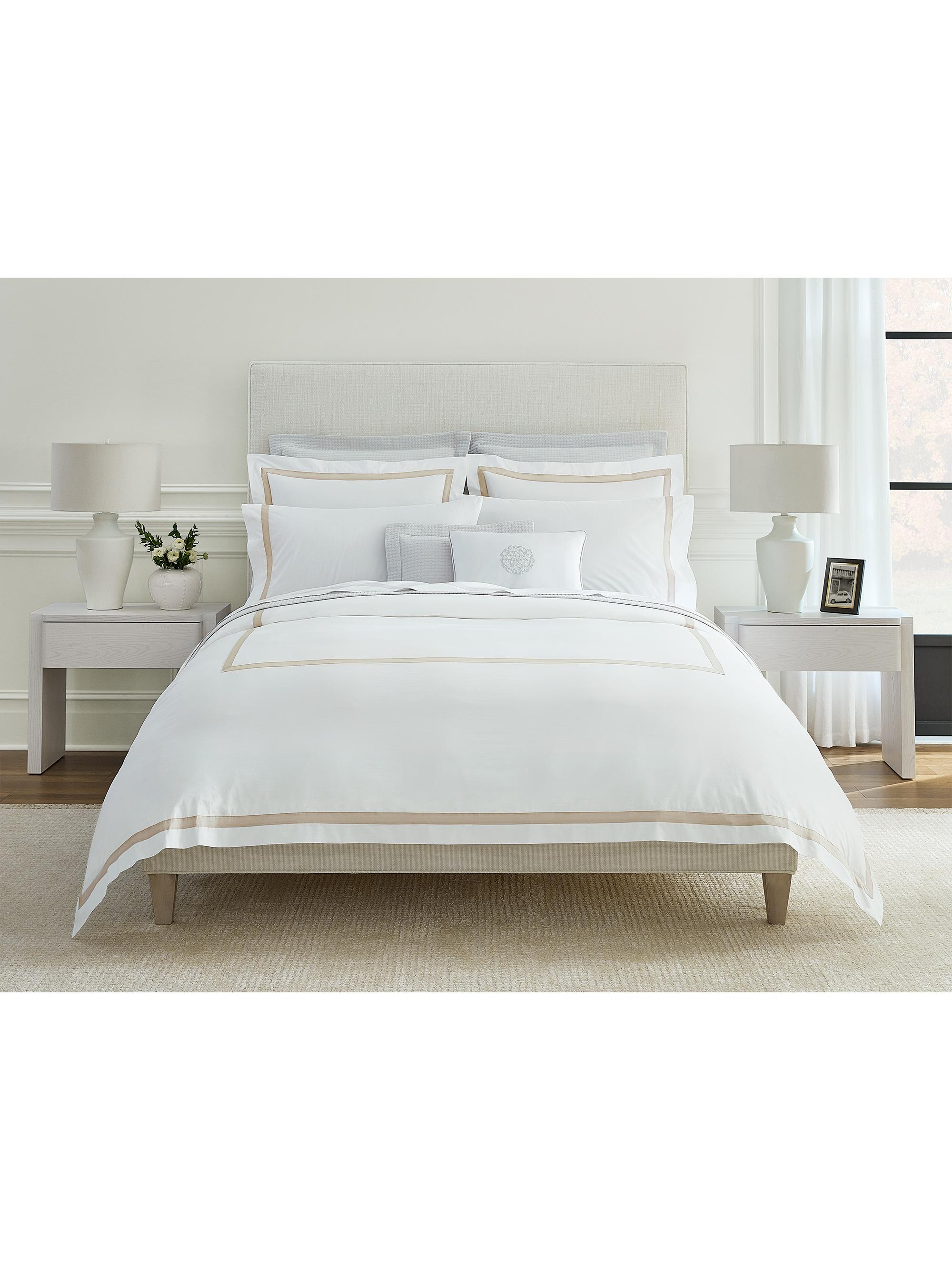 Sferra Estate Duvet & Sham Collection - White Sand European