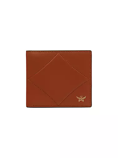 Diamond Leather Bifold Wallet