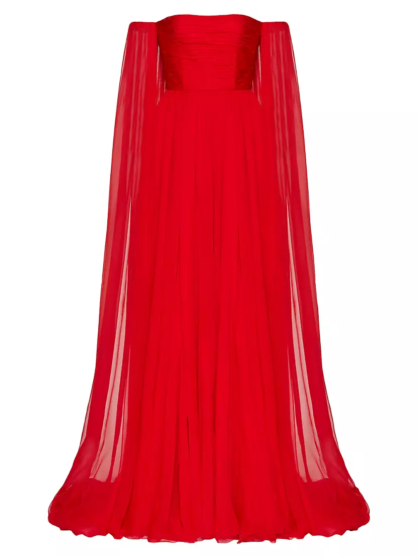 Shop Valentino Garavani Chiffon Evening Dress | Saks Fifth Avenue