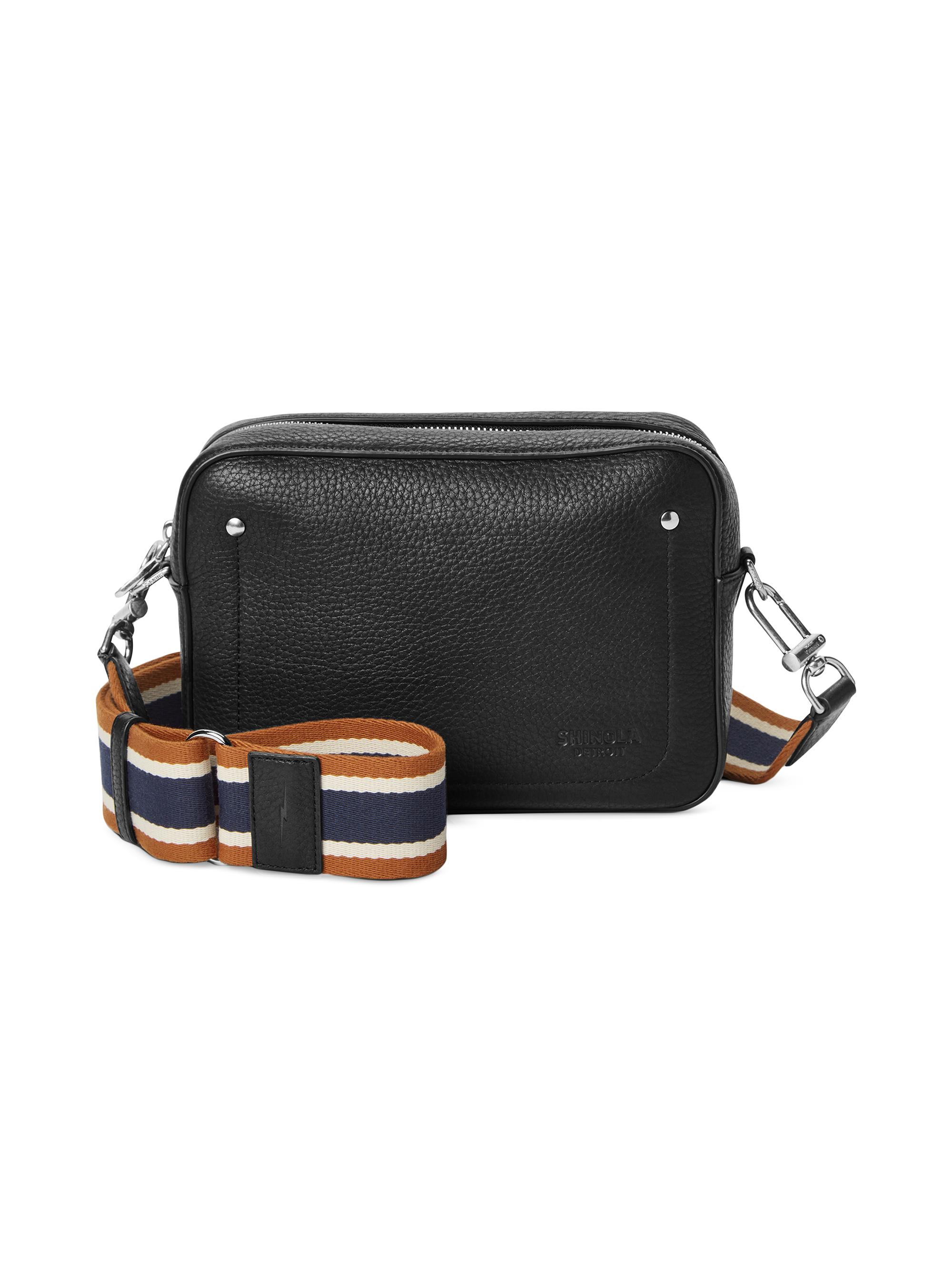 Shinola Women's Camera Leather Crossbody Bag - Black