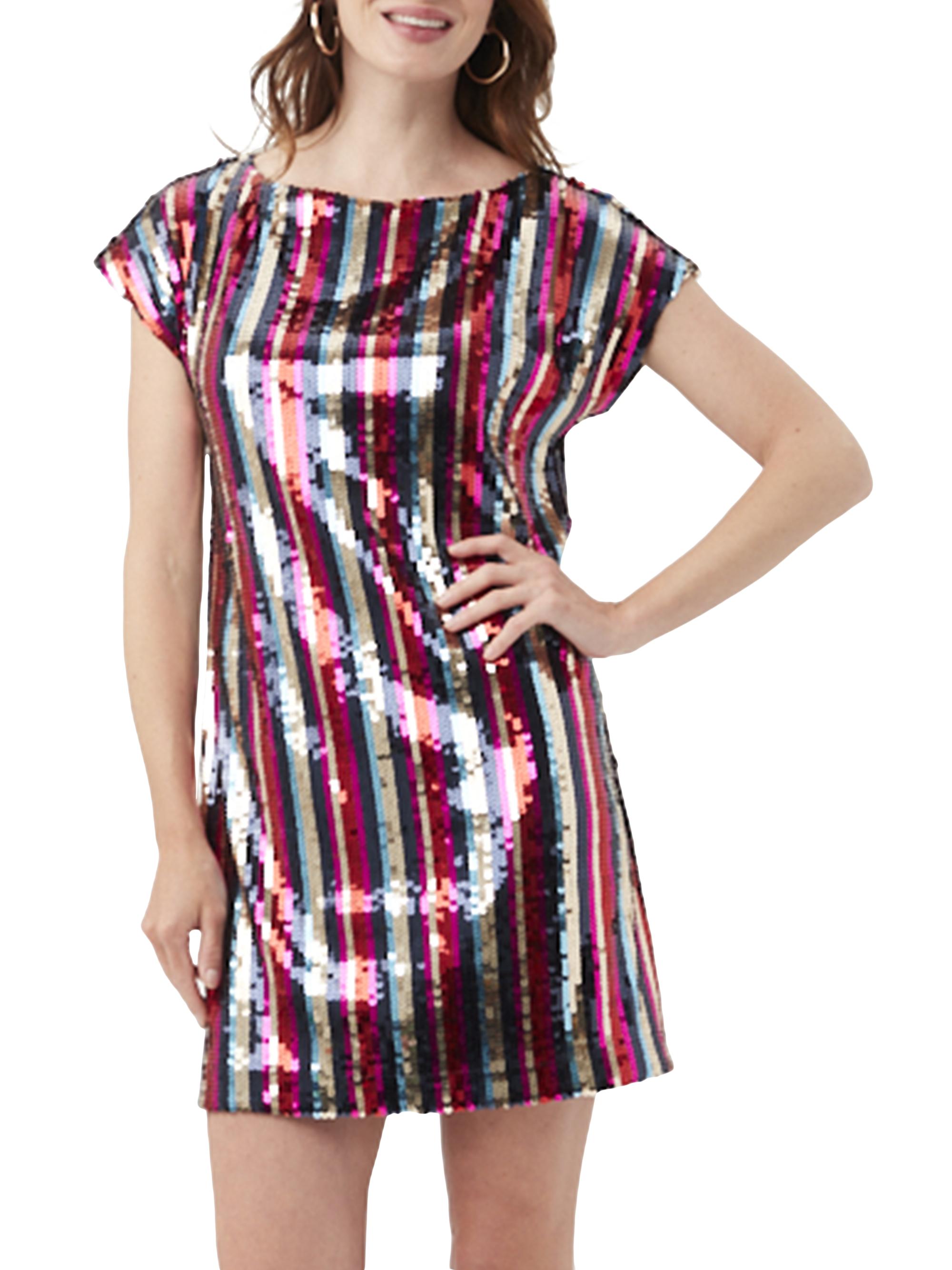 Trina Turk Women's Breene Striped Sequined Minidress