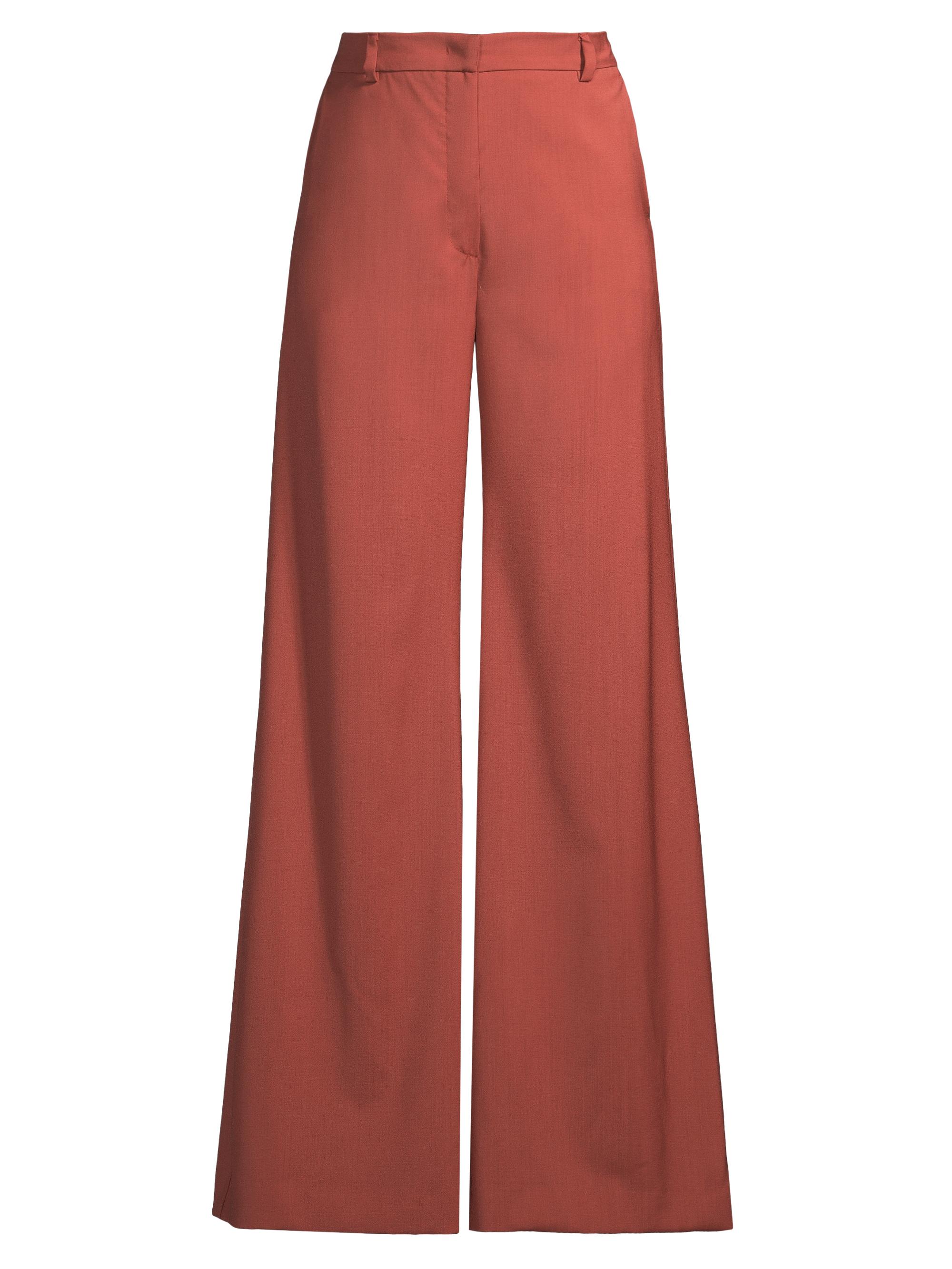 Weekend Max Mara Women's Sonale Wool Wide-Leg Trousers - Rust
