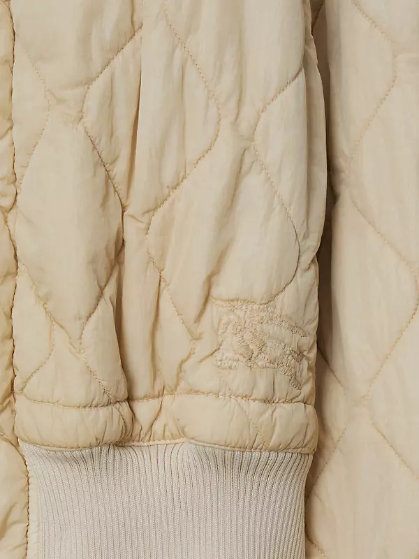 Shop Burberry Oversized Quilted Bomber Jacket | Saks Fifth Avenue