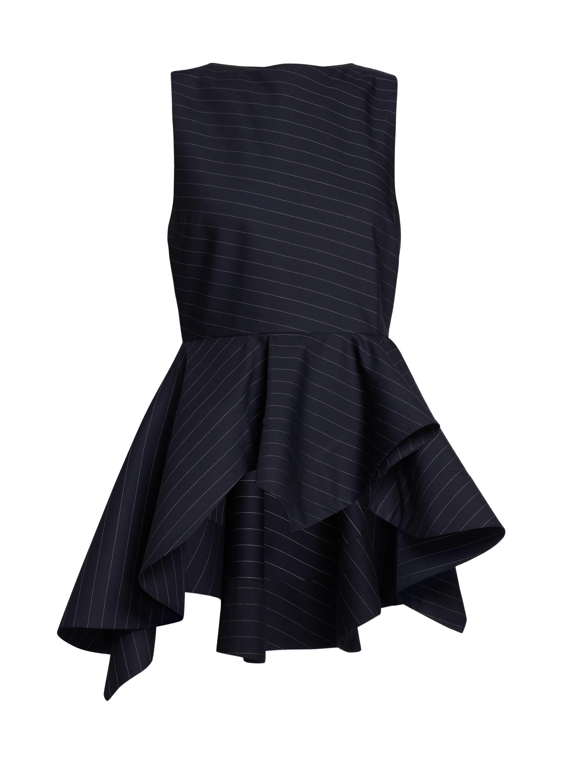 JW Anderson Women's Sleeveless Peplum Top - Navy