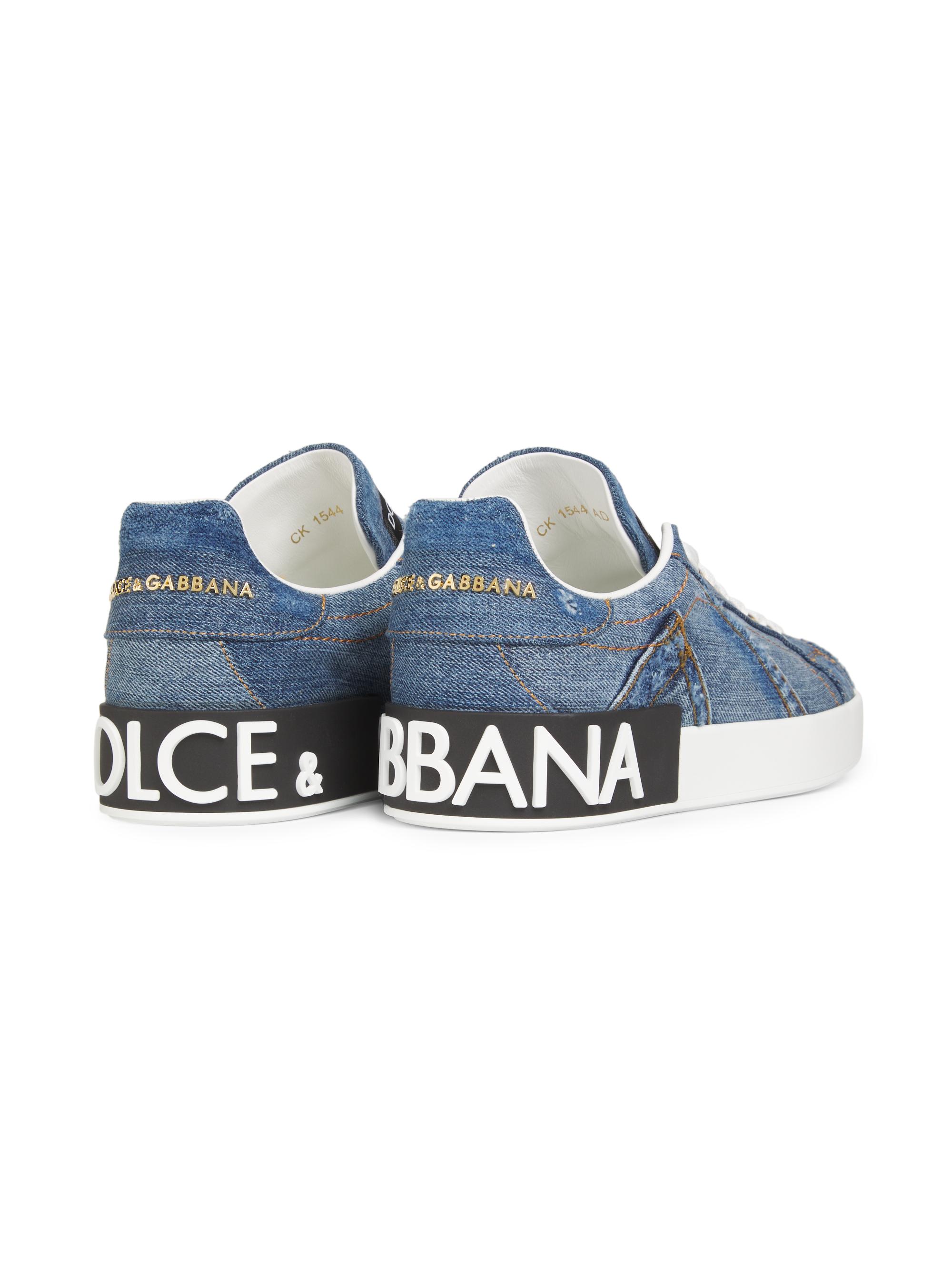 Dolce&Gabbana Portofino Denim Sneakers | Saks Fifth Avenue
