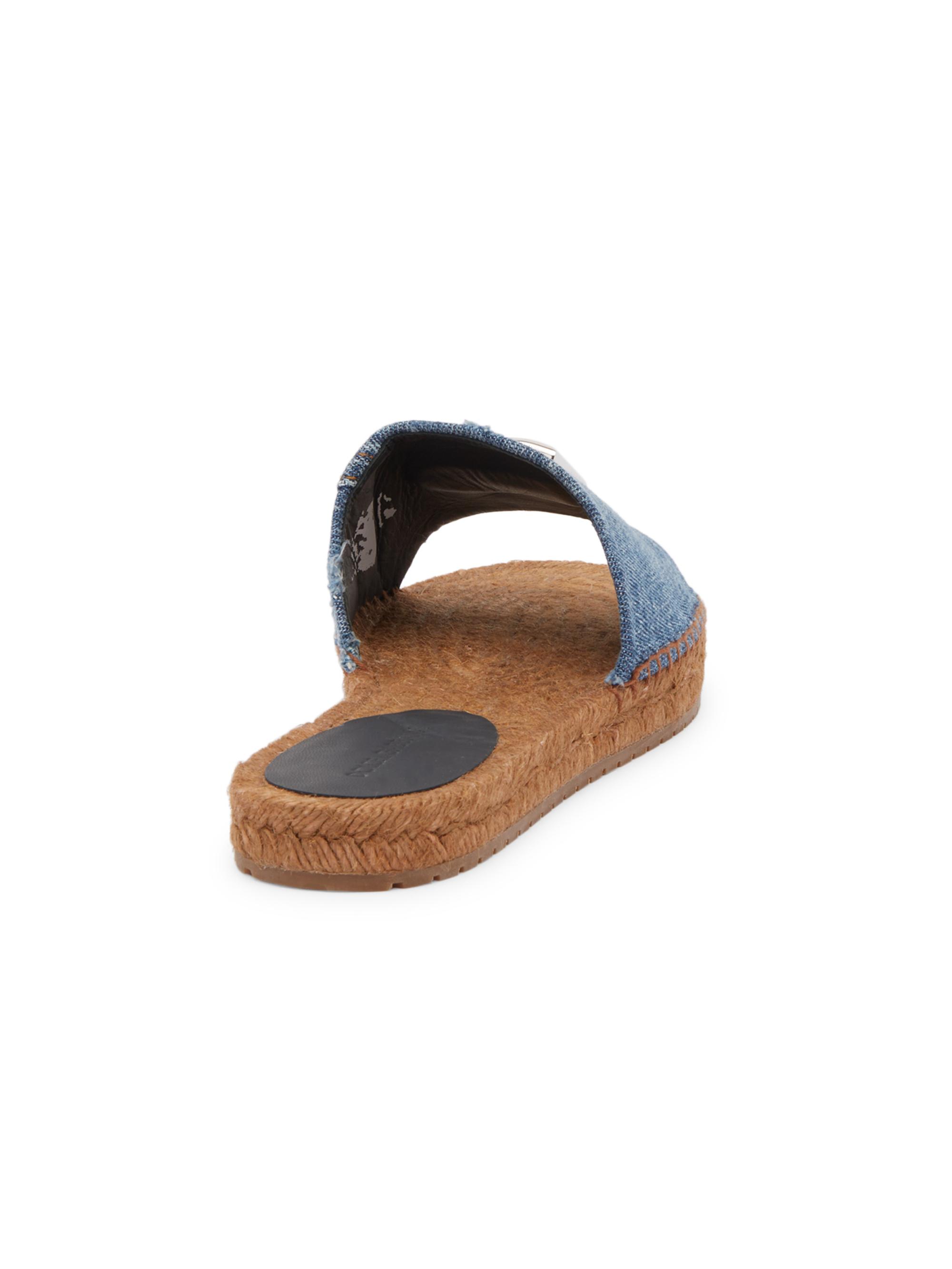 Dolce&Gabbana Denim DG Espadrille Slides | Saks Fifth Avenue display picture 1