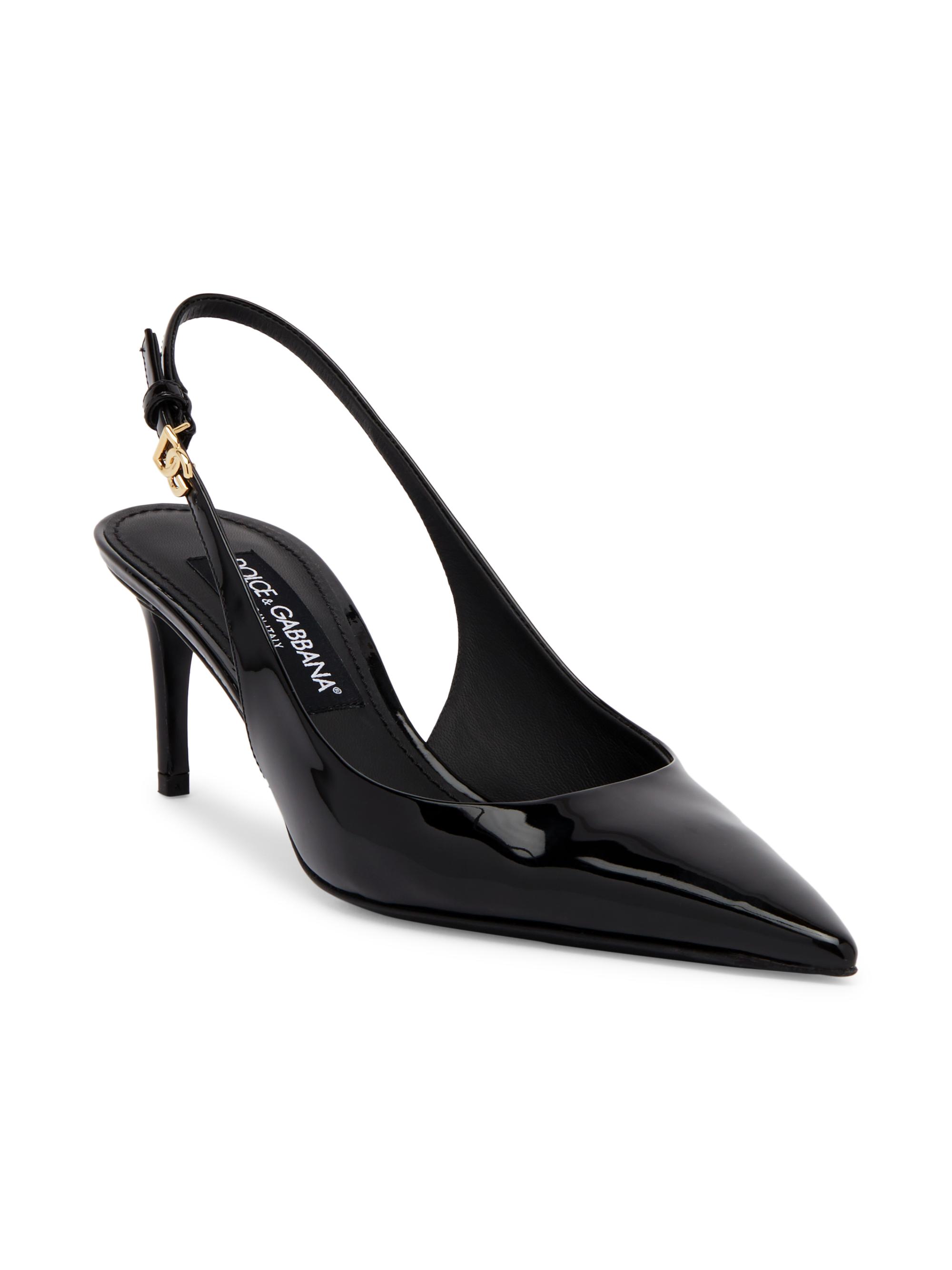 Dolce&Gabbana 60MM Leather Slingback Pumps | Saks Fifth Avenue