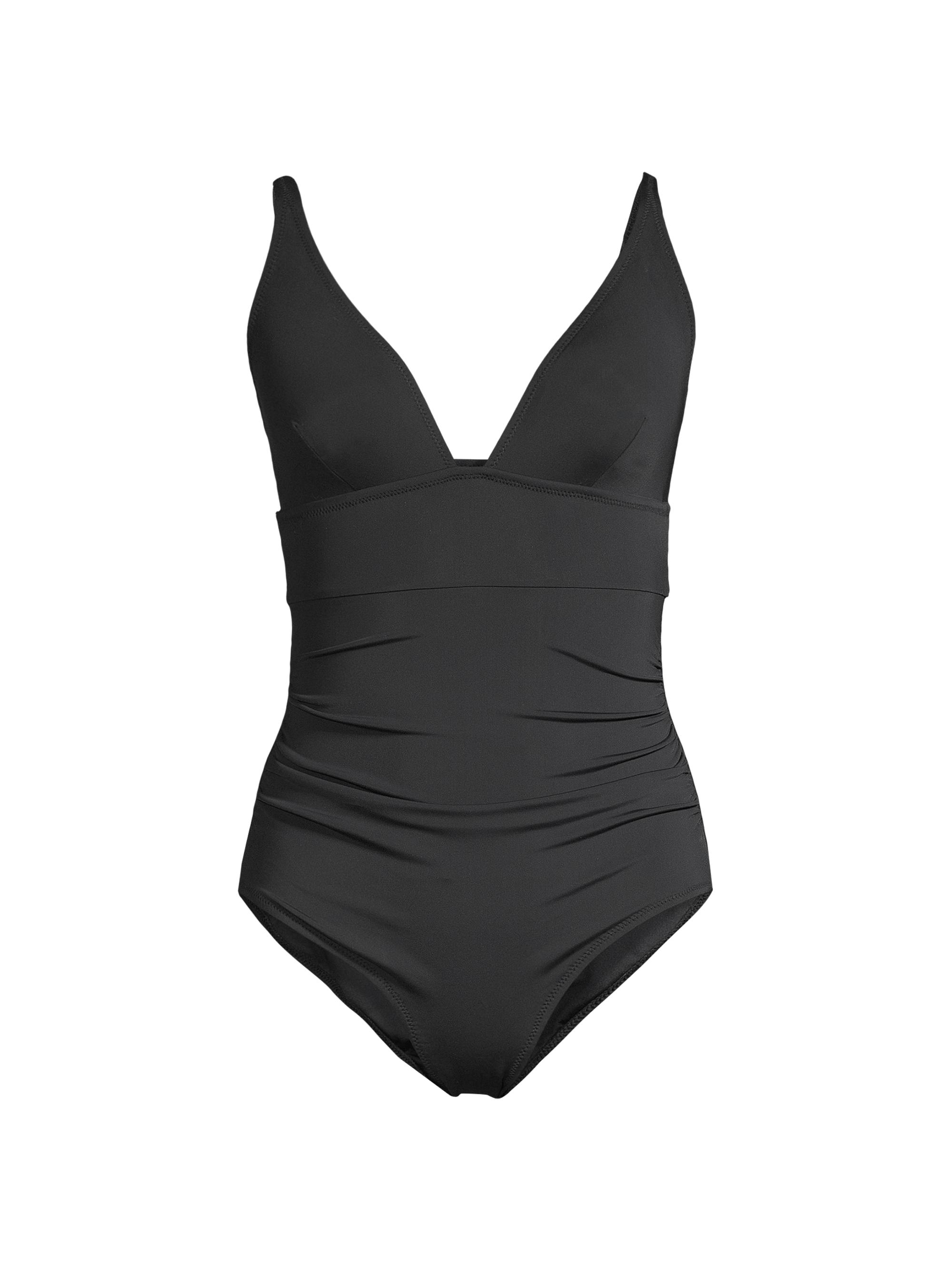 Spanx Piqué Shaping One-Piece Swimsuit | Saks Fifth Avenue