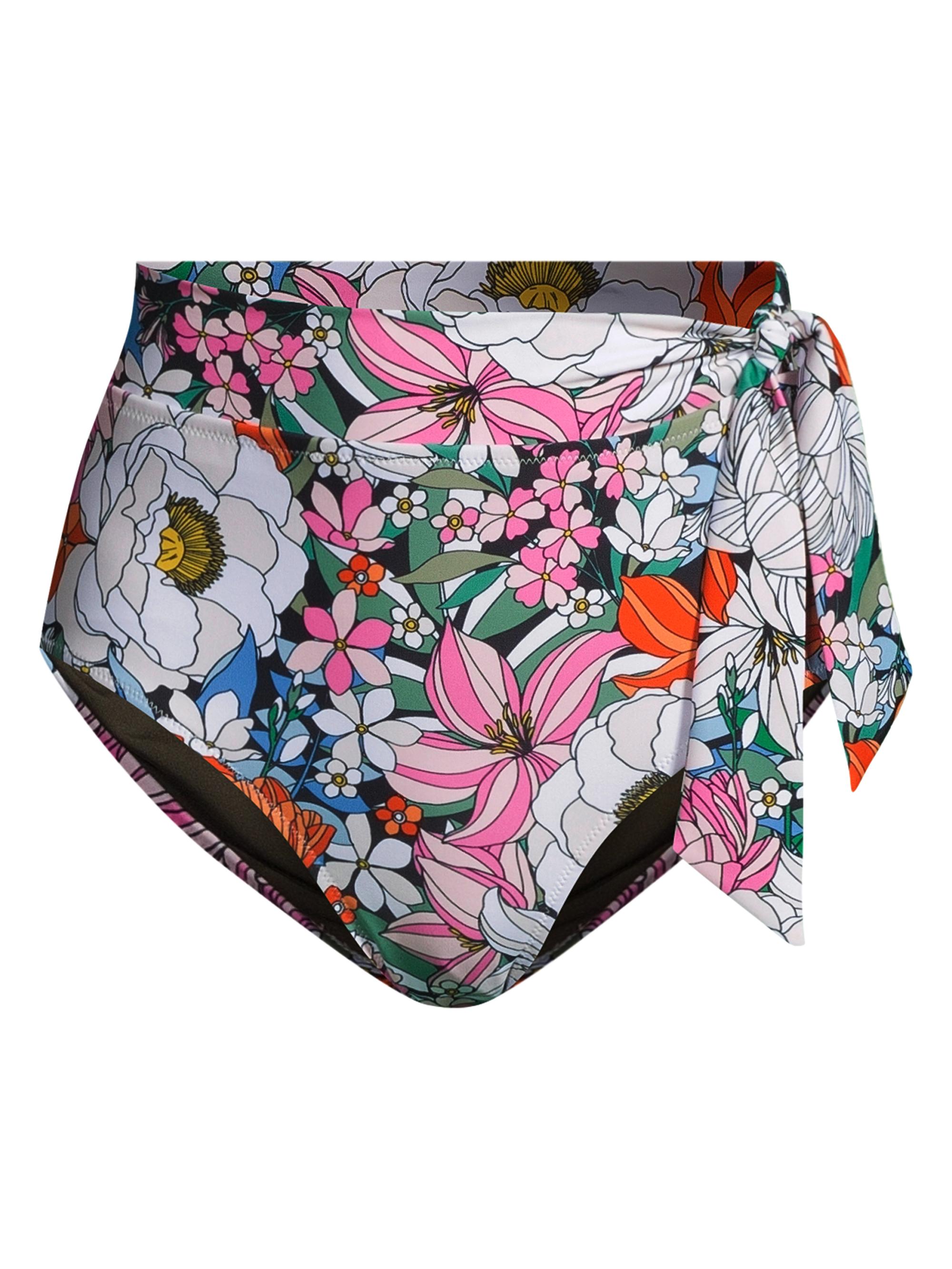 Change of Scenery Women's Mid-Rise Double-Tie Bikini Bottom - Tropical Garden