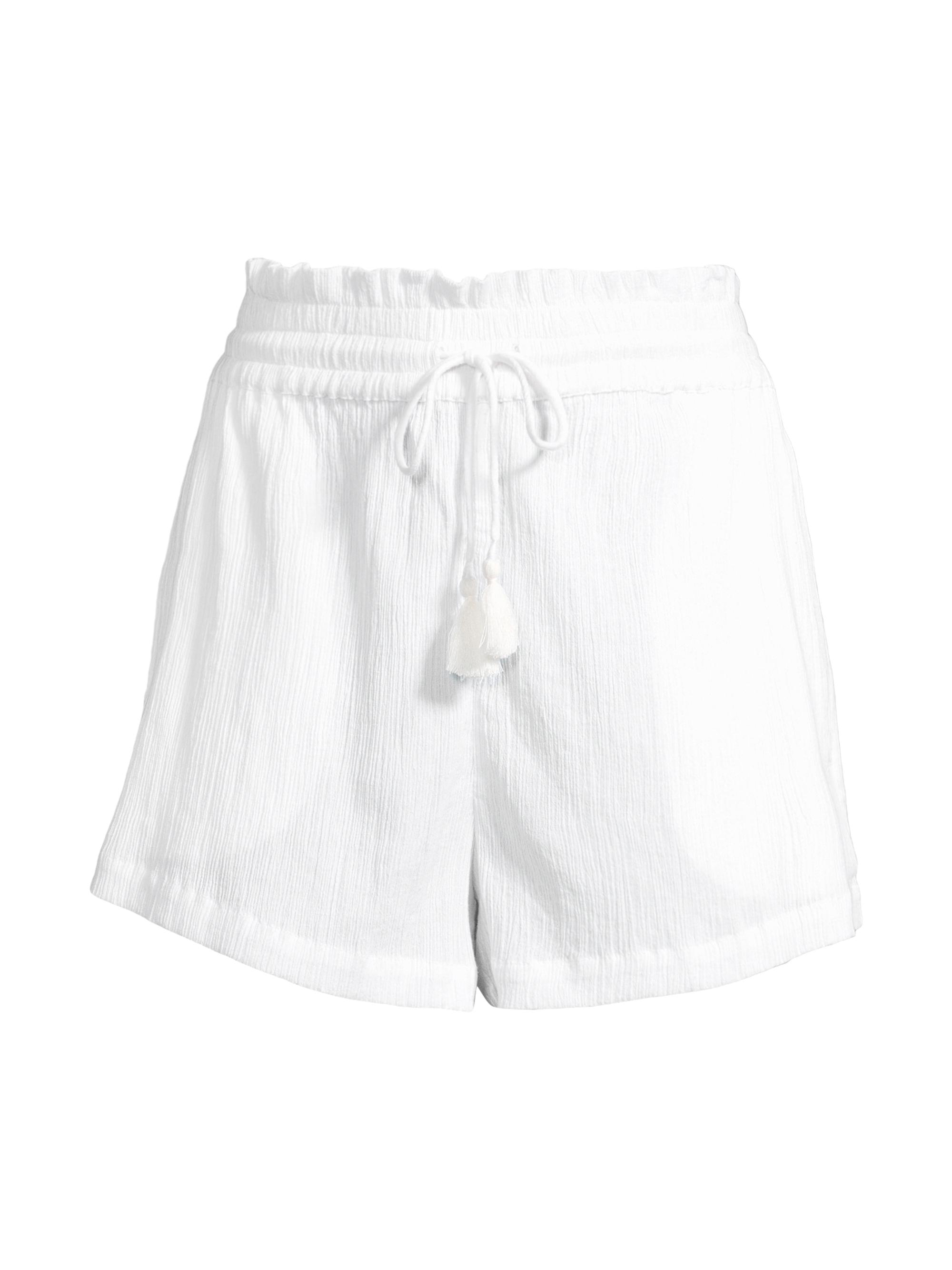 Change of Scenery Women's Vicki Cotton Drawstring Shorts - Fresh White