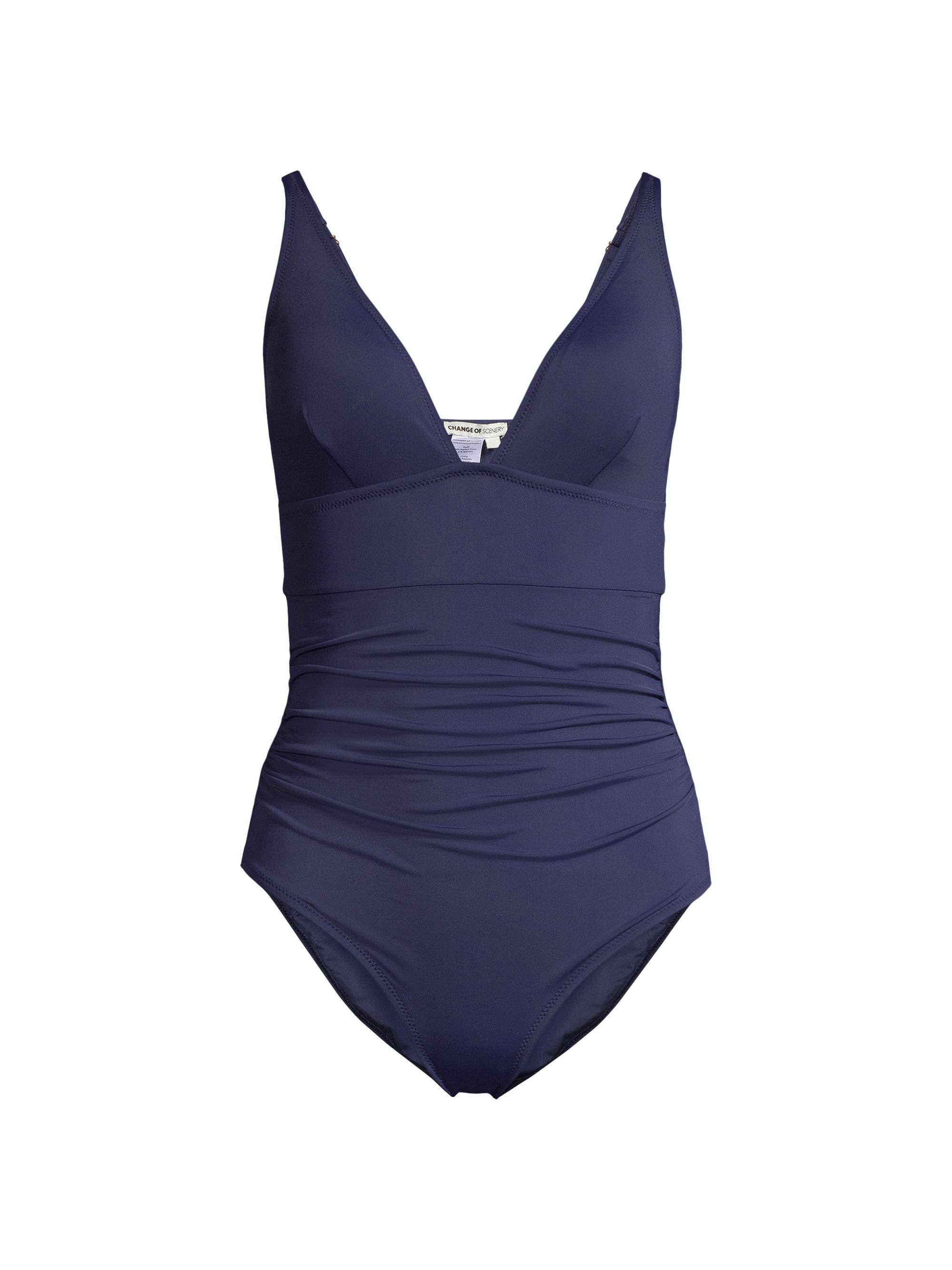 Change of Scenery Women's Niki V-Neck Swimsuit - Navy