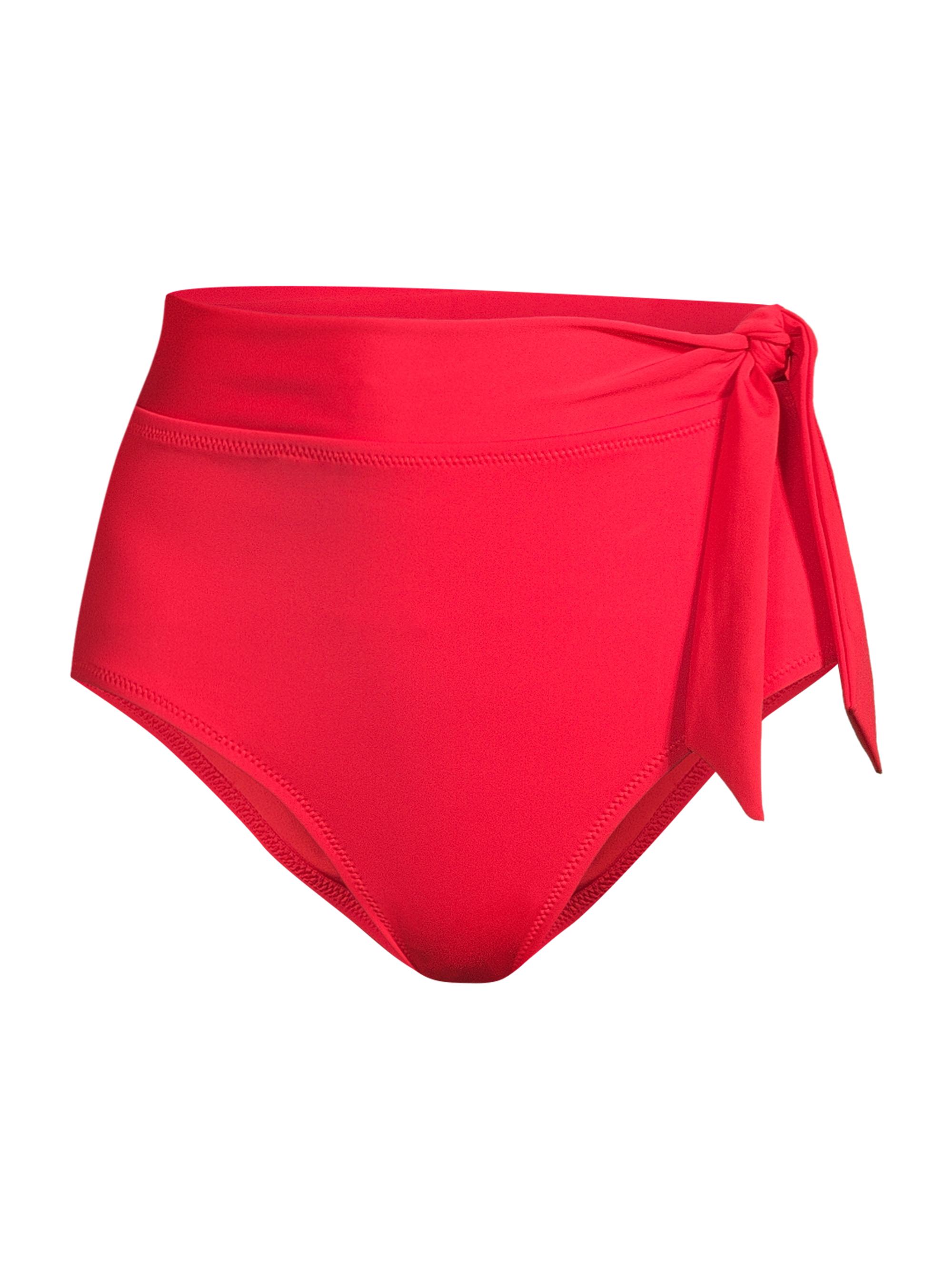 Change of Scenery Women's Tie-Waist Bikini Bottom - Cherry Red