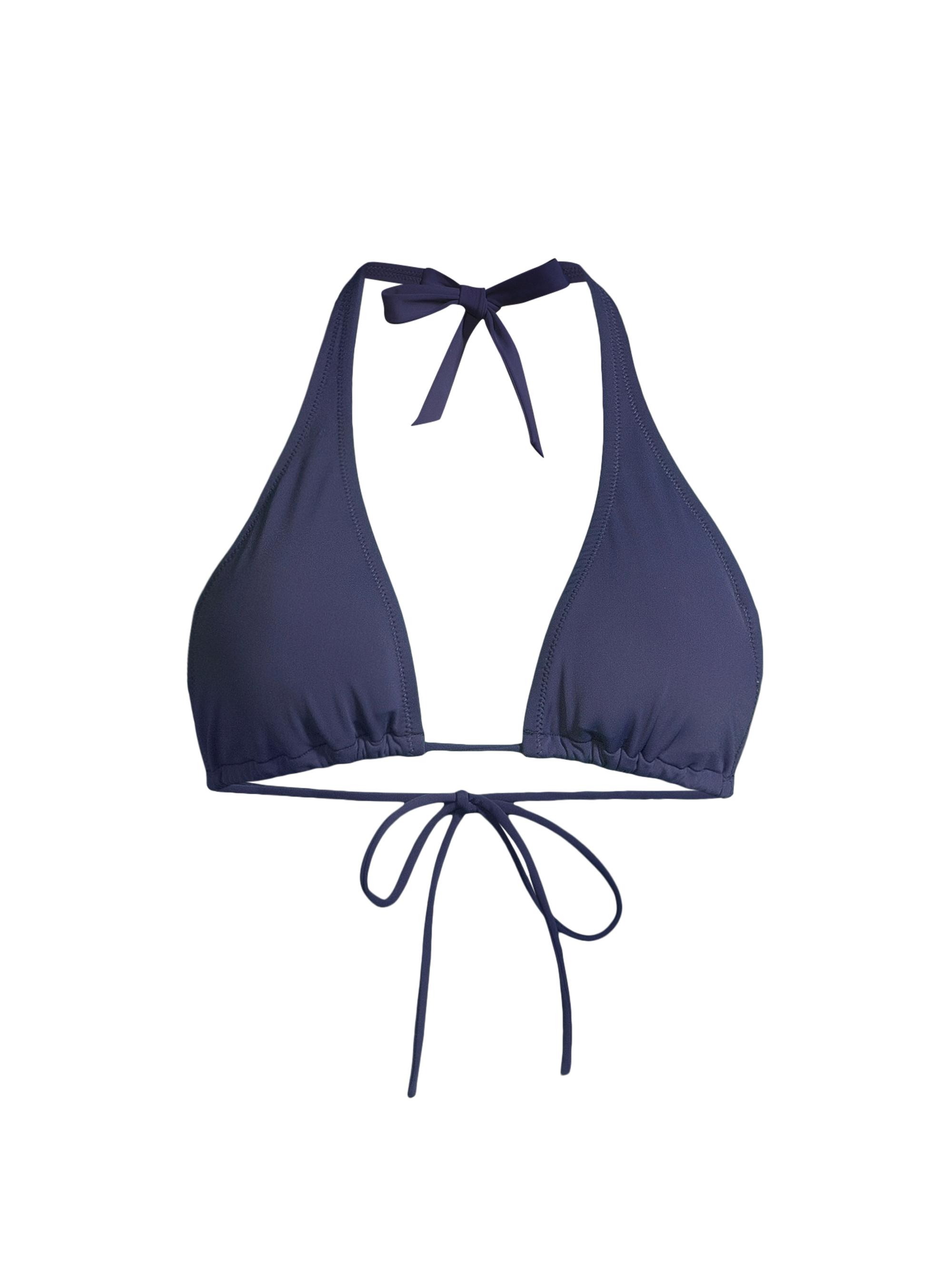 Change of Scenery Women's Allison Halter Bikini Top - Navy