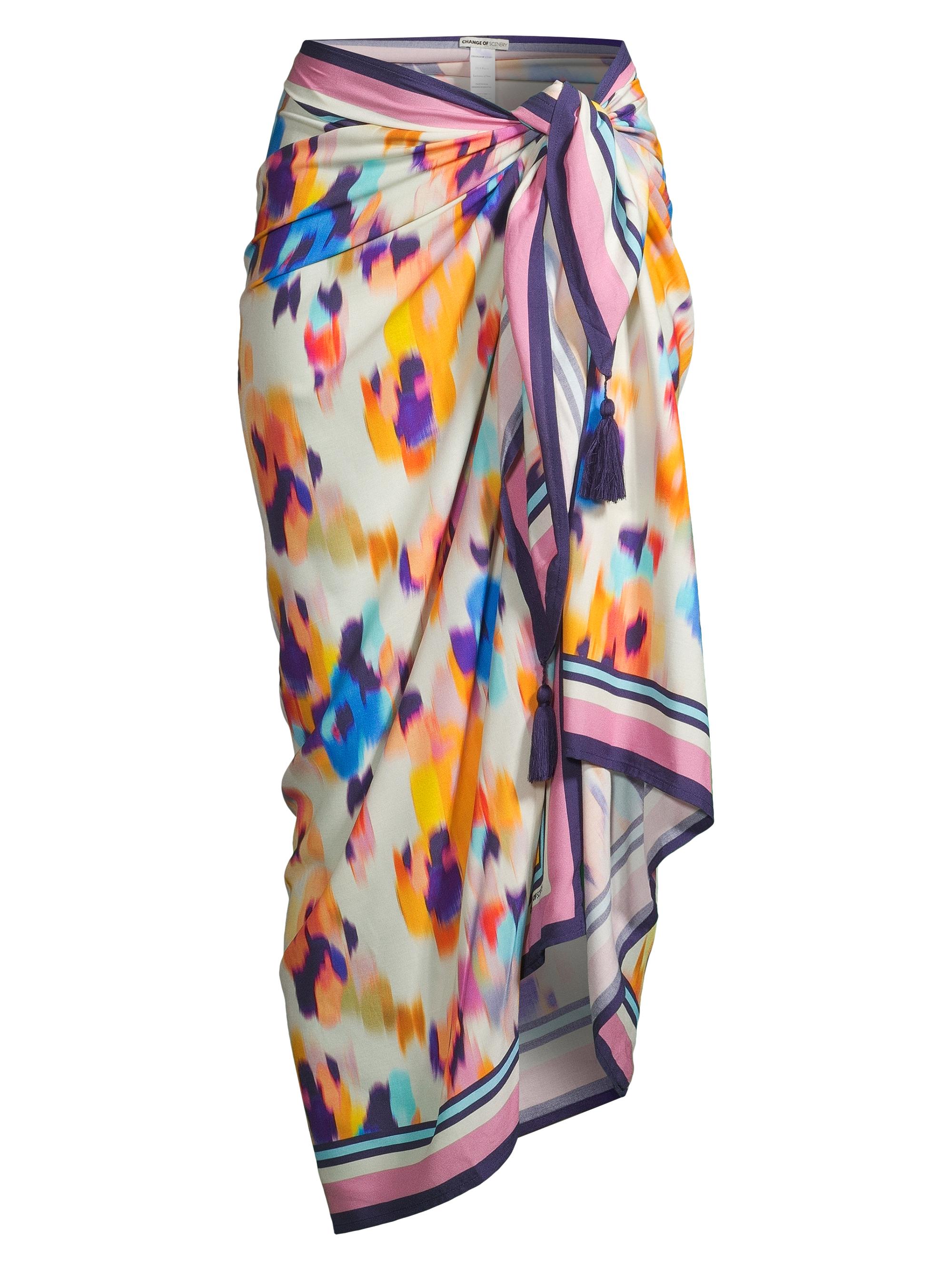 Change of Scenery Women's Melanie Printed Pareo - Floral Ikat