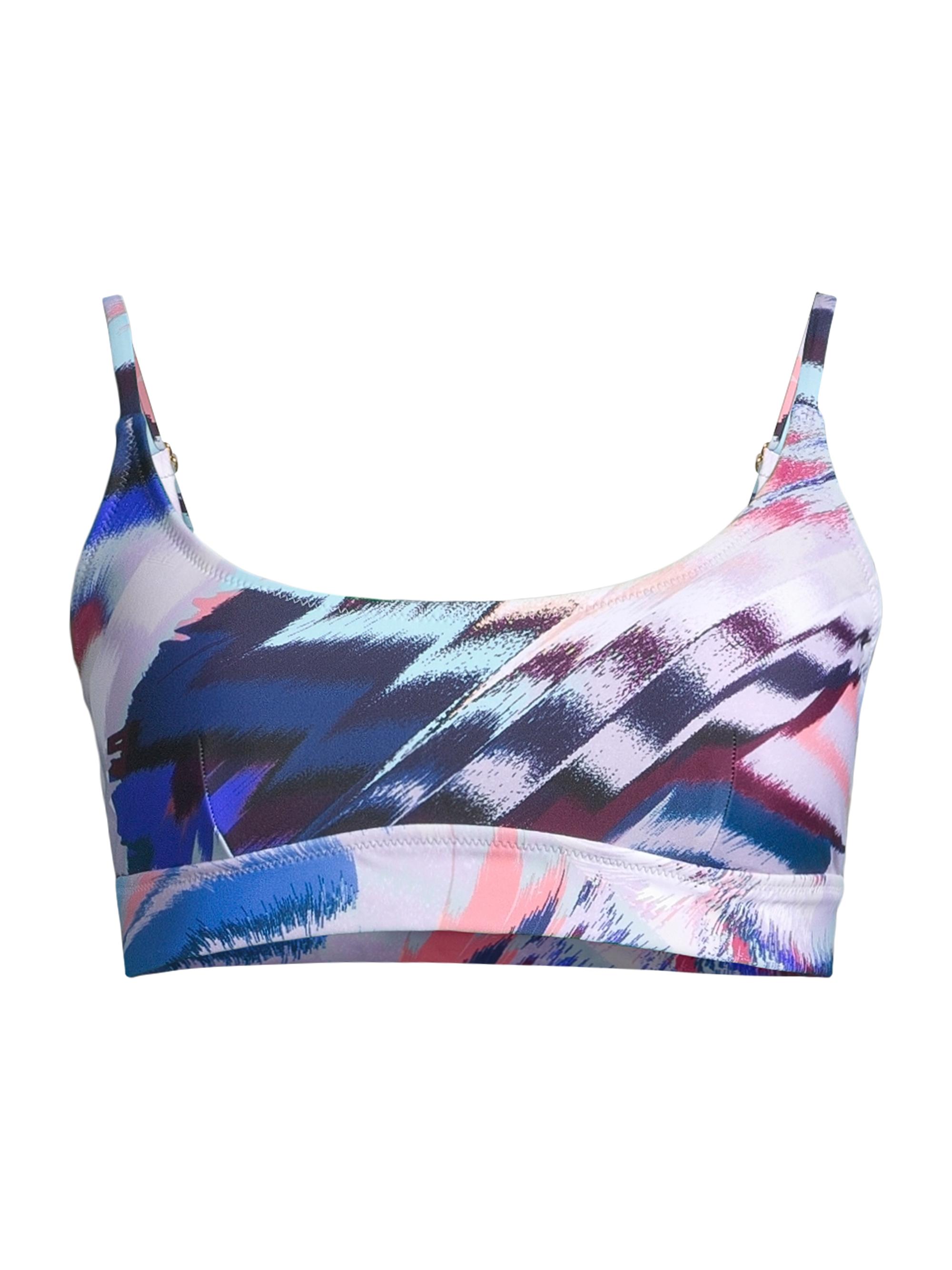 Change of Scenery Women's Erika Abstract-Print Bikini Top - Mosaic