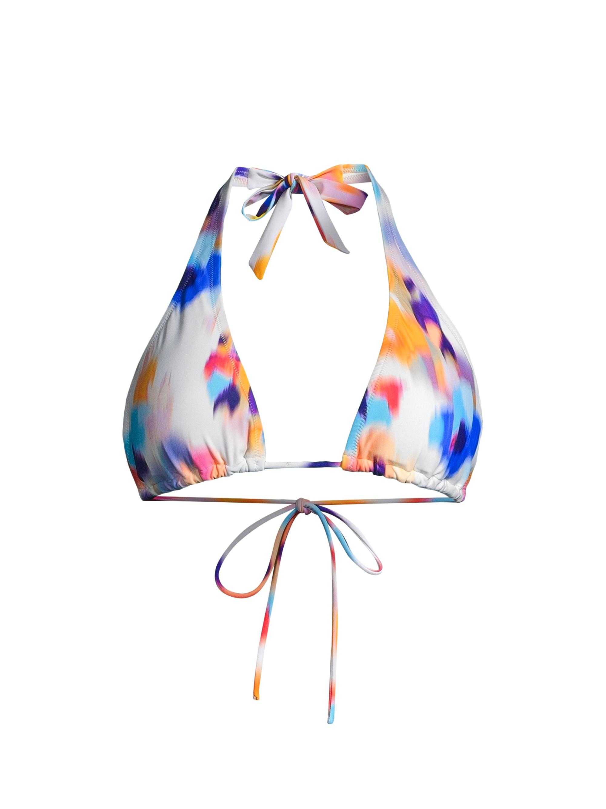 Change of Scenery Women's Allison Printed Triangle Bikini Top - Floral Ikat