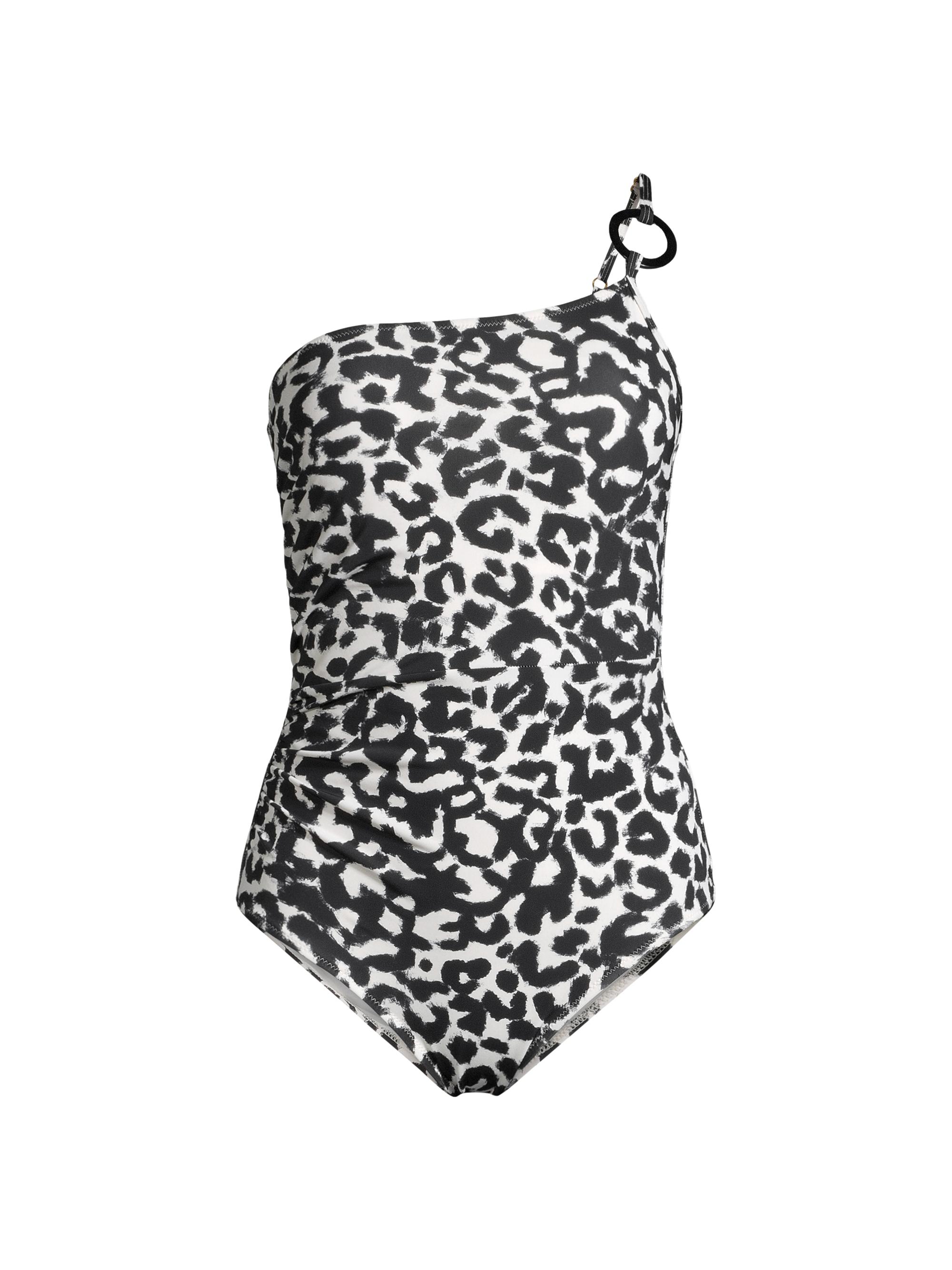 Change of Scenery Women's Kara Leopard One-Shoulder Ring One-Piece Swimsuit - Mia Leopard