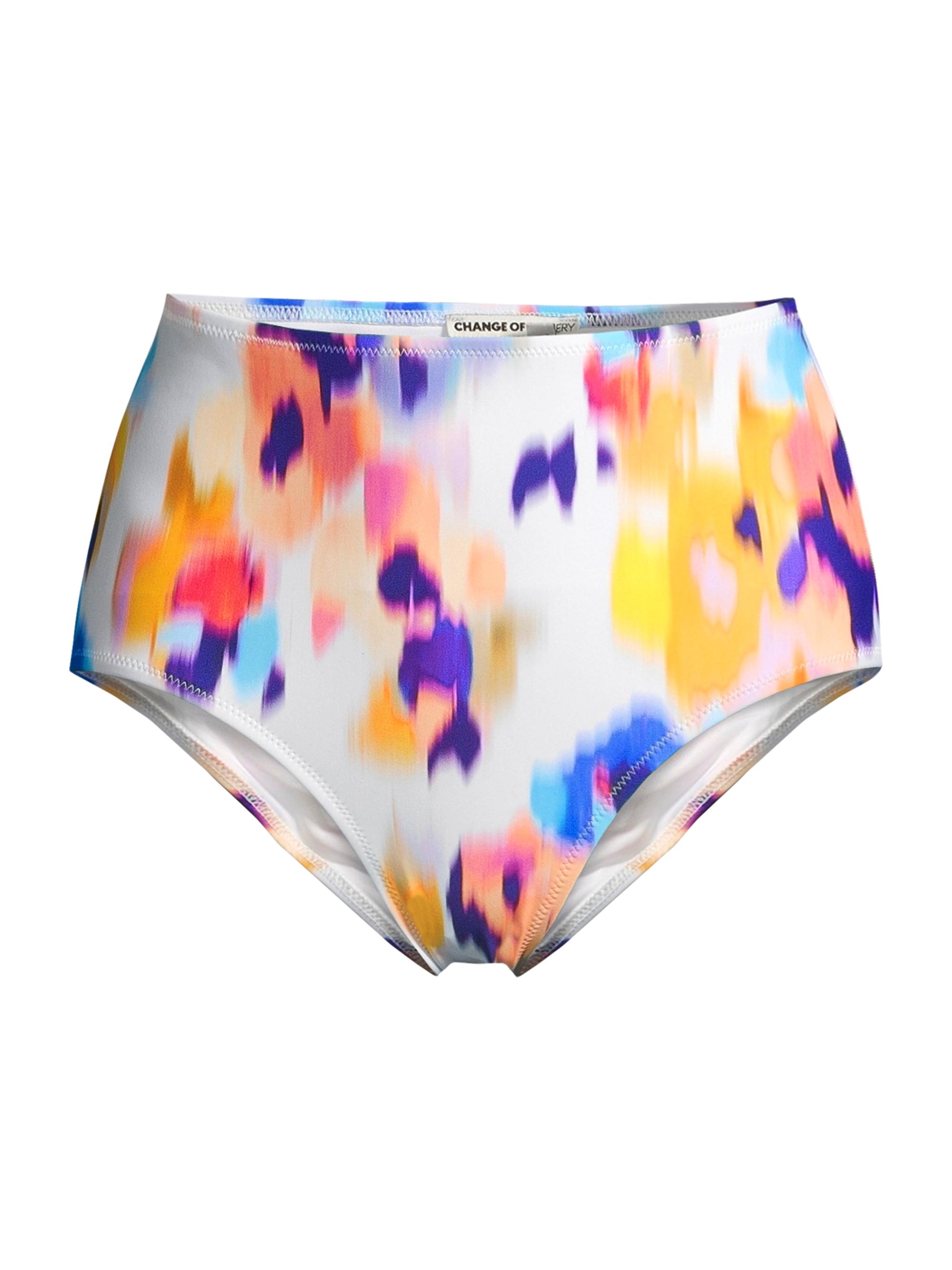 Change of Scenery Women's Printed High-Waist Bikini Bottom - Floral Ikat