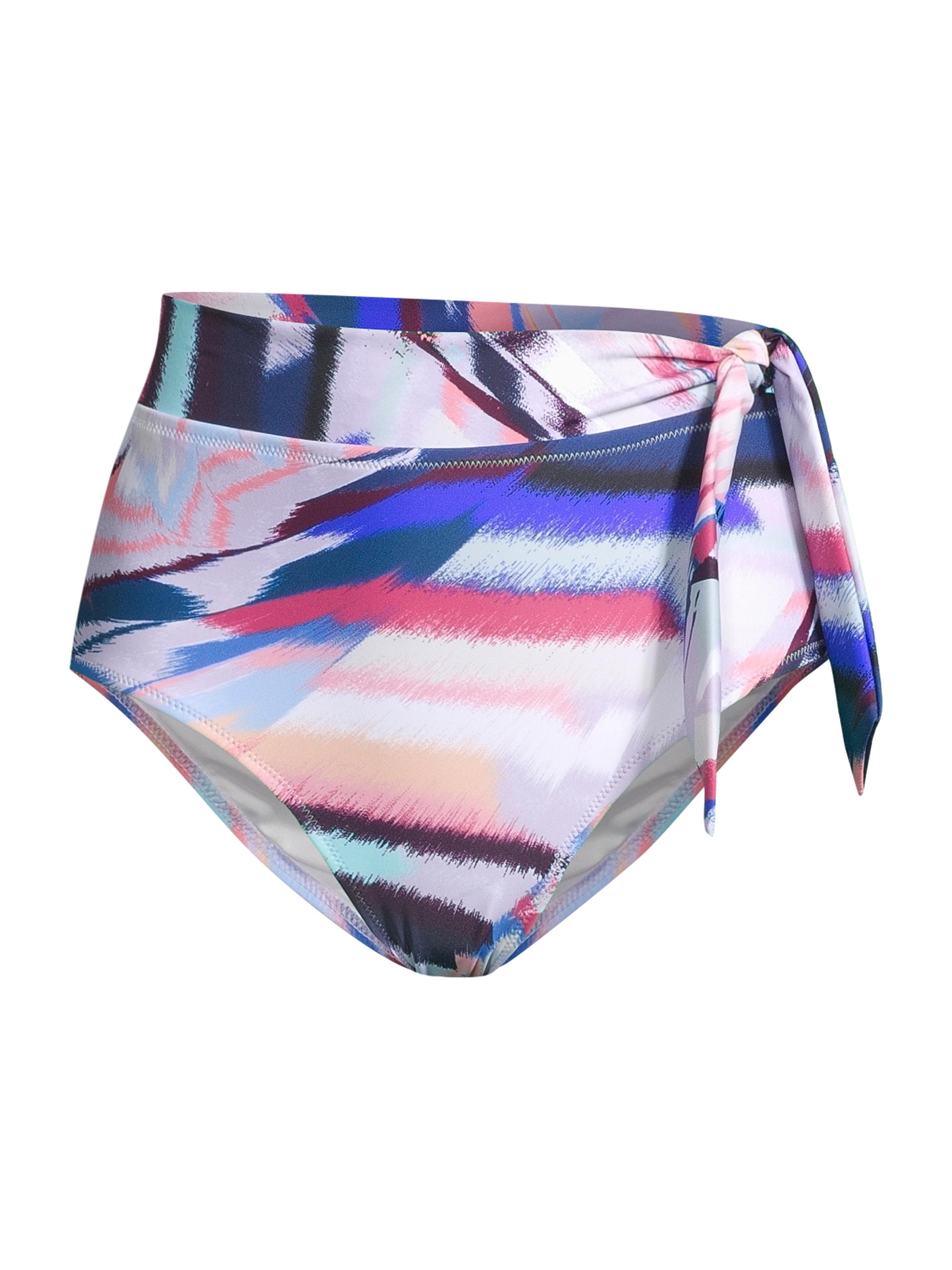 Change of Scenery Women's Abstract-Print Tie-Waist Bikini Bottom - Mosaic