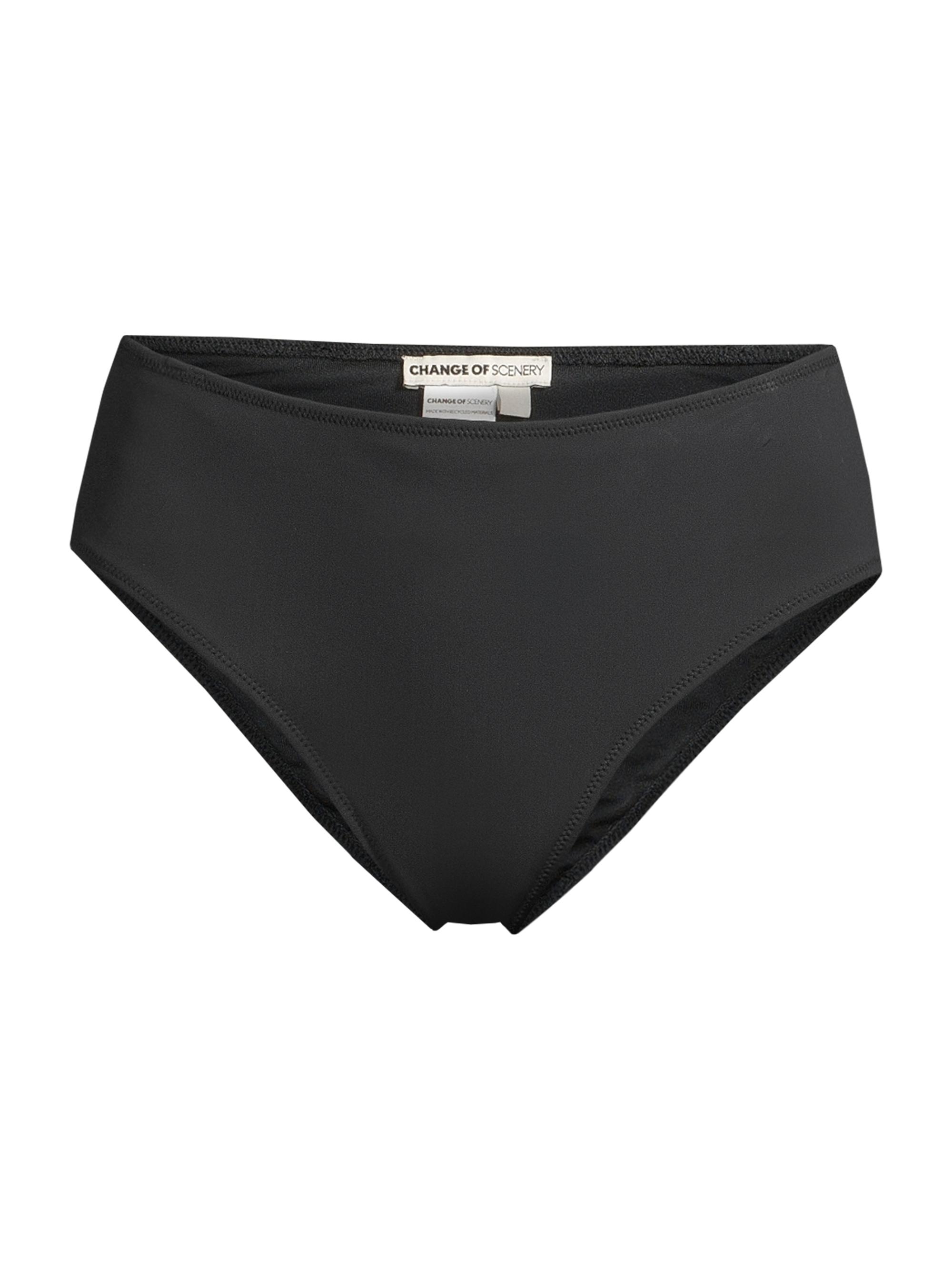 Change of Scenery Women's Mid-Rise Bikini Bottom - Black