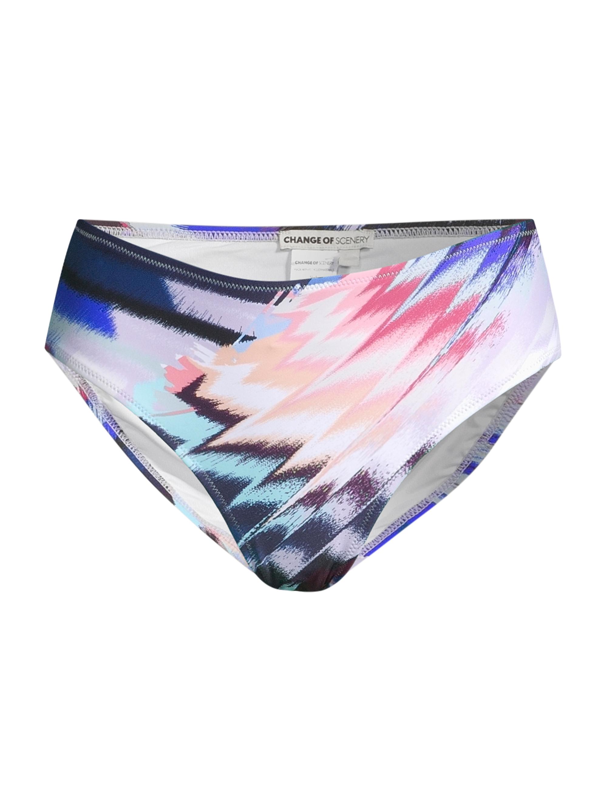 Change of Scenery Women's Abstract Mid-Rise Bikini Bottom - Mosaic