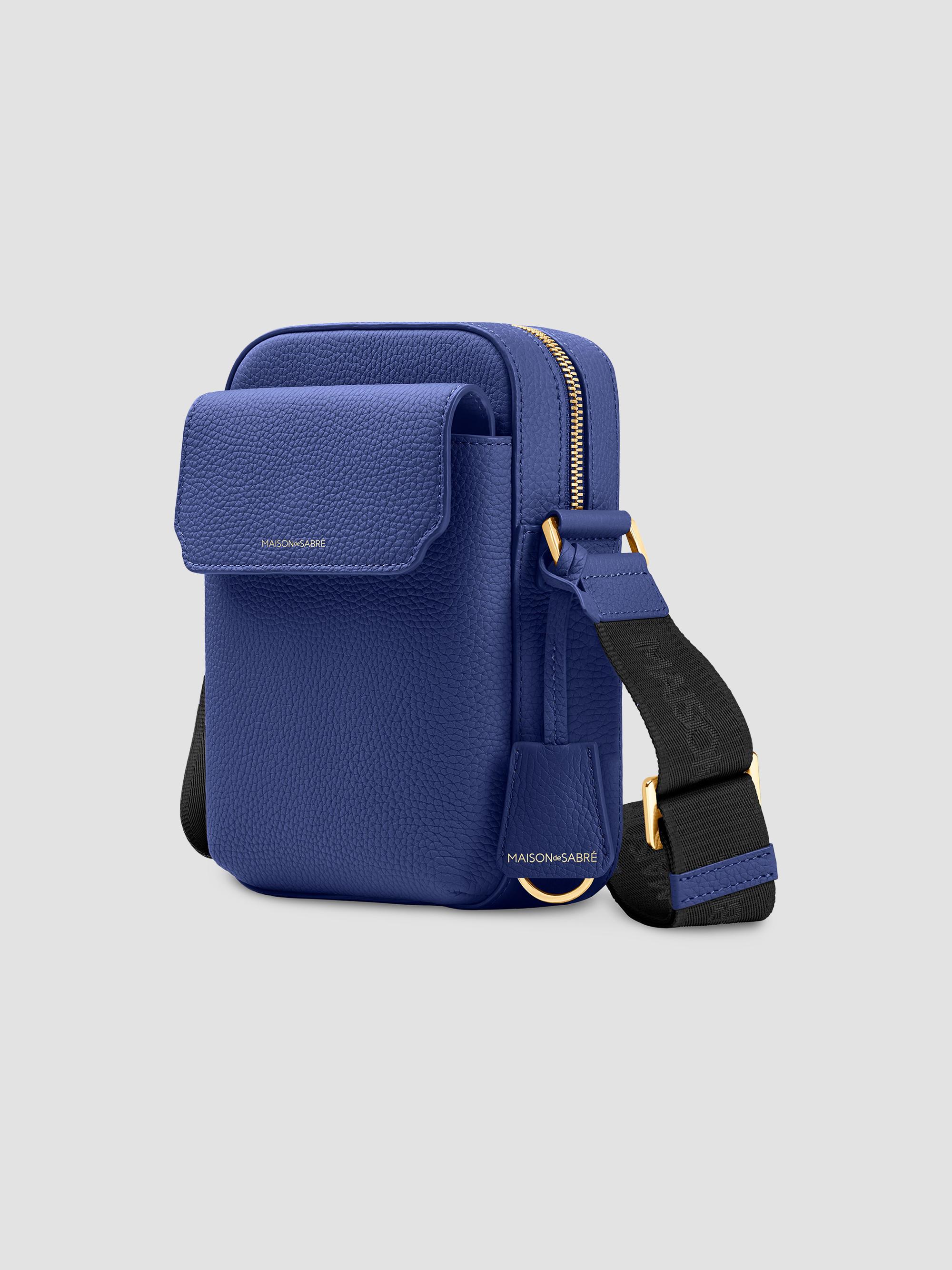 Maison de Sabre Leather Messenger Bag - Lapis Blue | Thumbnail 2