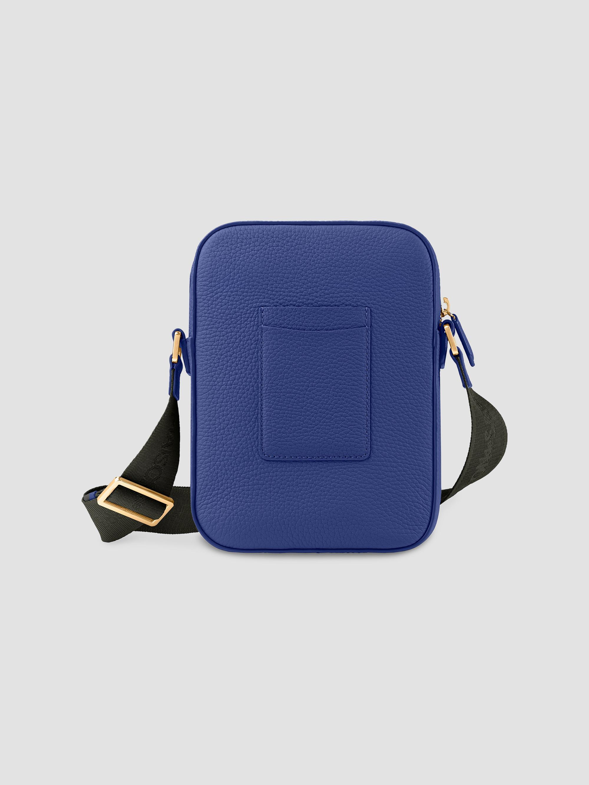 Maison de Sabre Leather Messenger Bag - Lapis Blue | Thumbnail 3