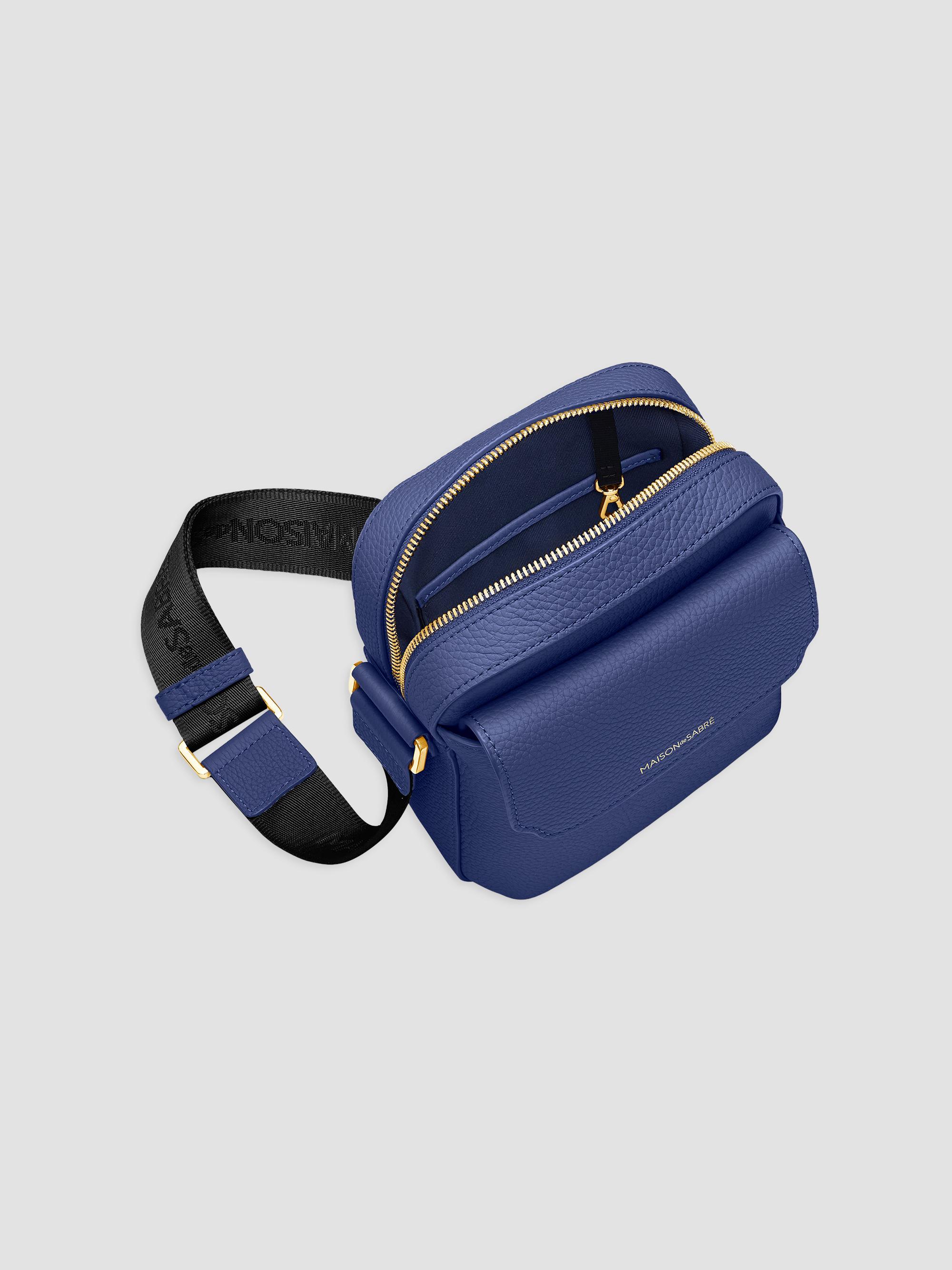 Maison de Sabre Leather Messenger Bag - Lapis Blue | Thumbnail 5