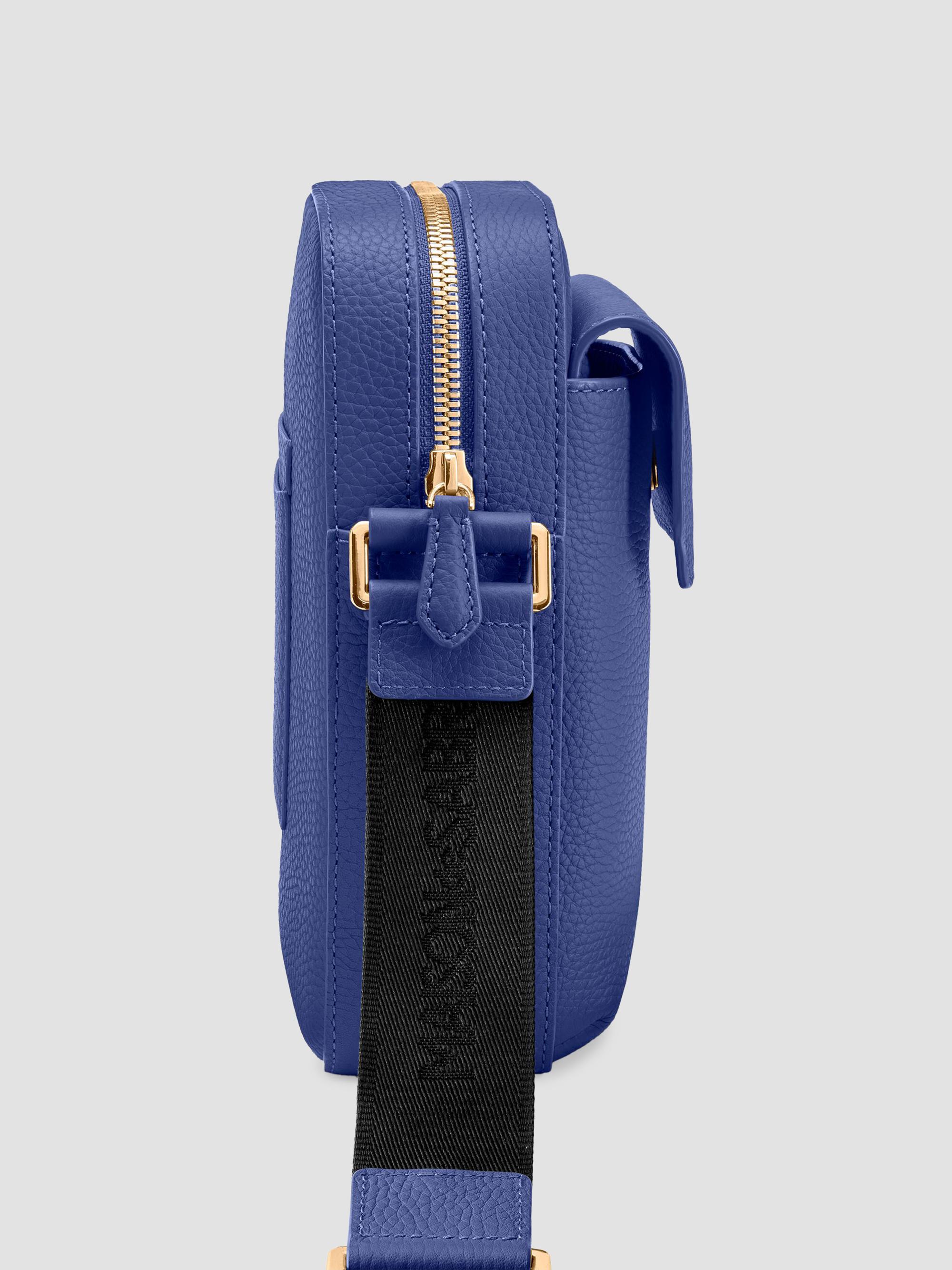 Maison de Sabre Leather Messenger Bag - Lapis Blue | Thumbnail 6