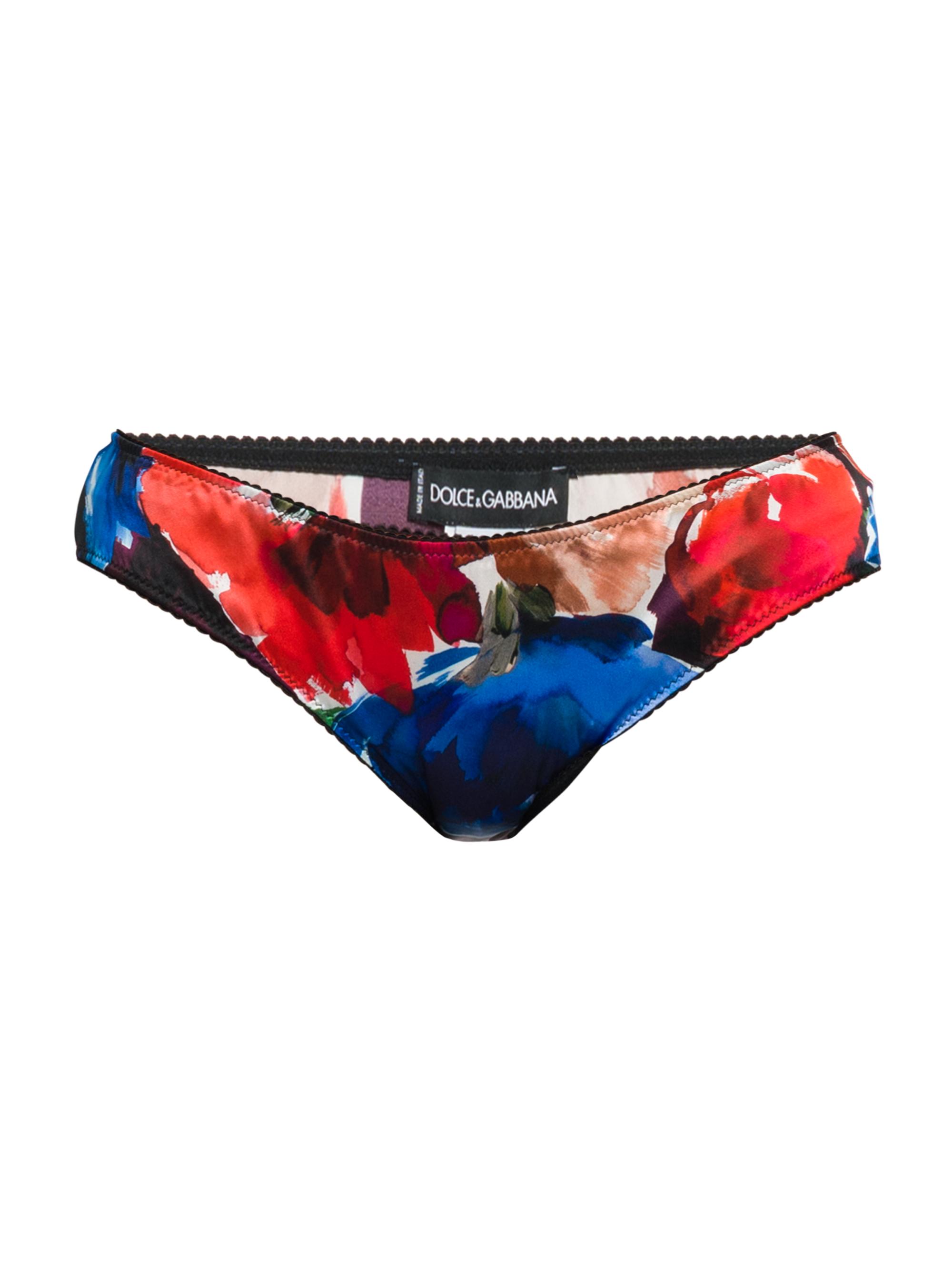 Dolce & Gabbana Women's Floral Silk-Blend Panty - Bordeau