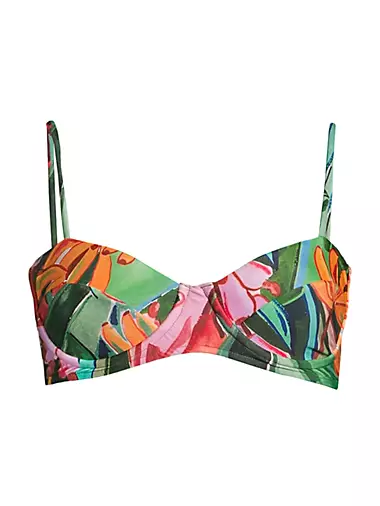 Versatile Printed Bikini Top – Xandra Swimwear