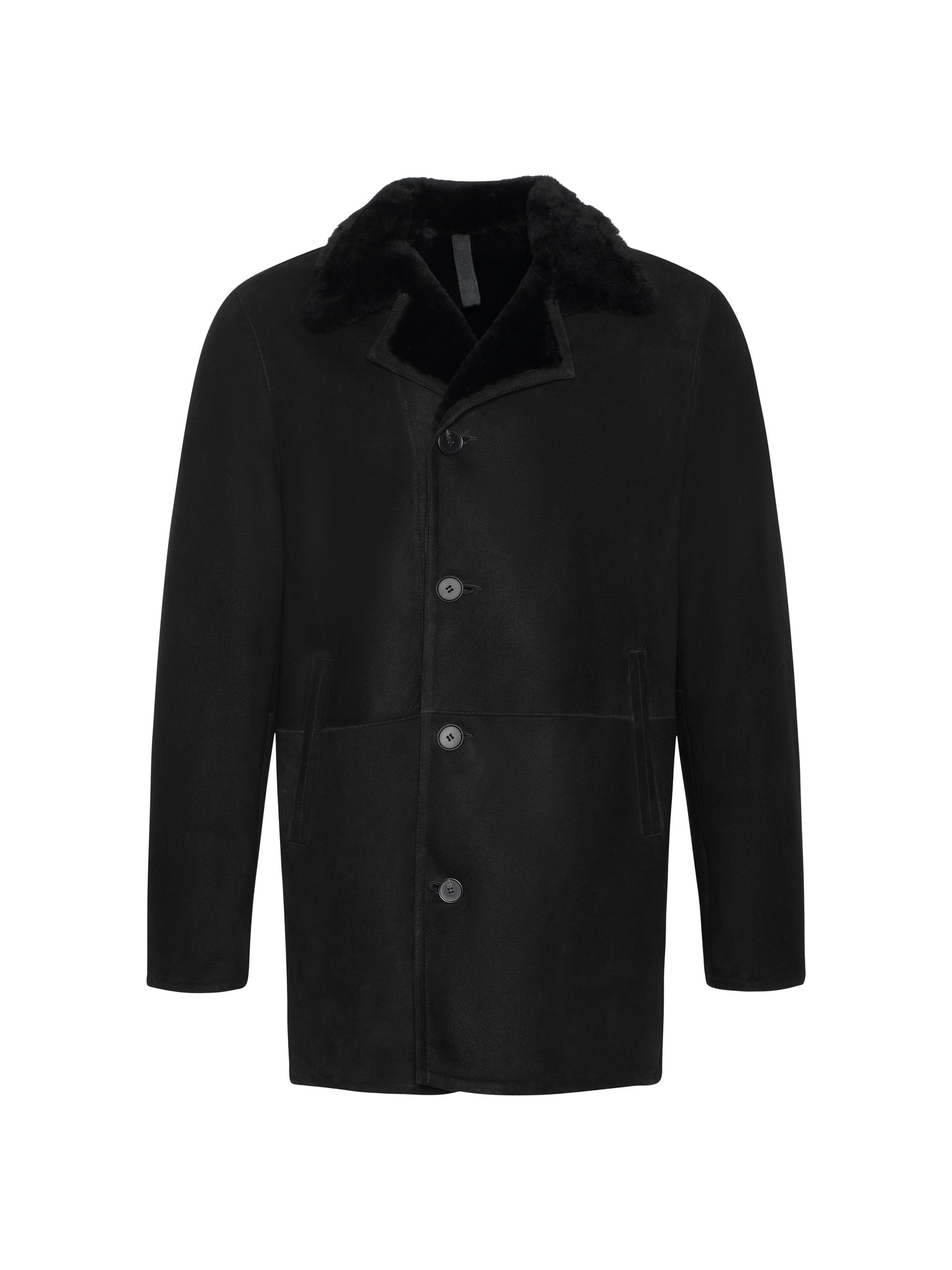 Gorski Men's Shearling Lamb Jacket - Black