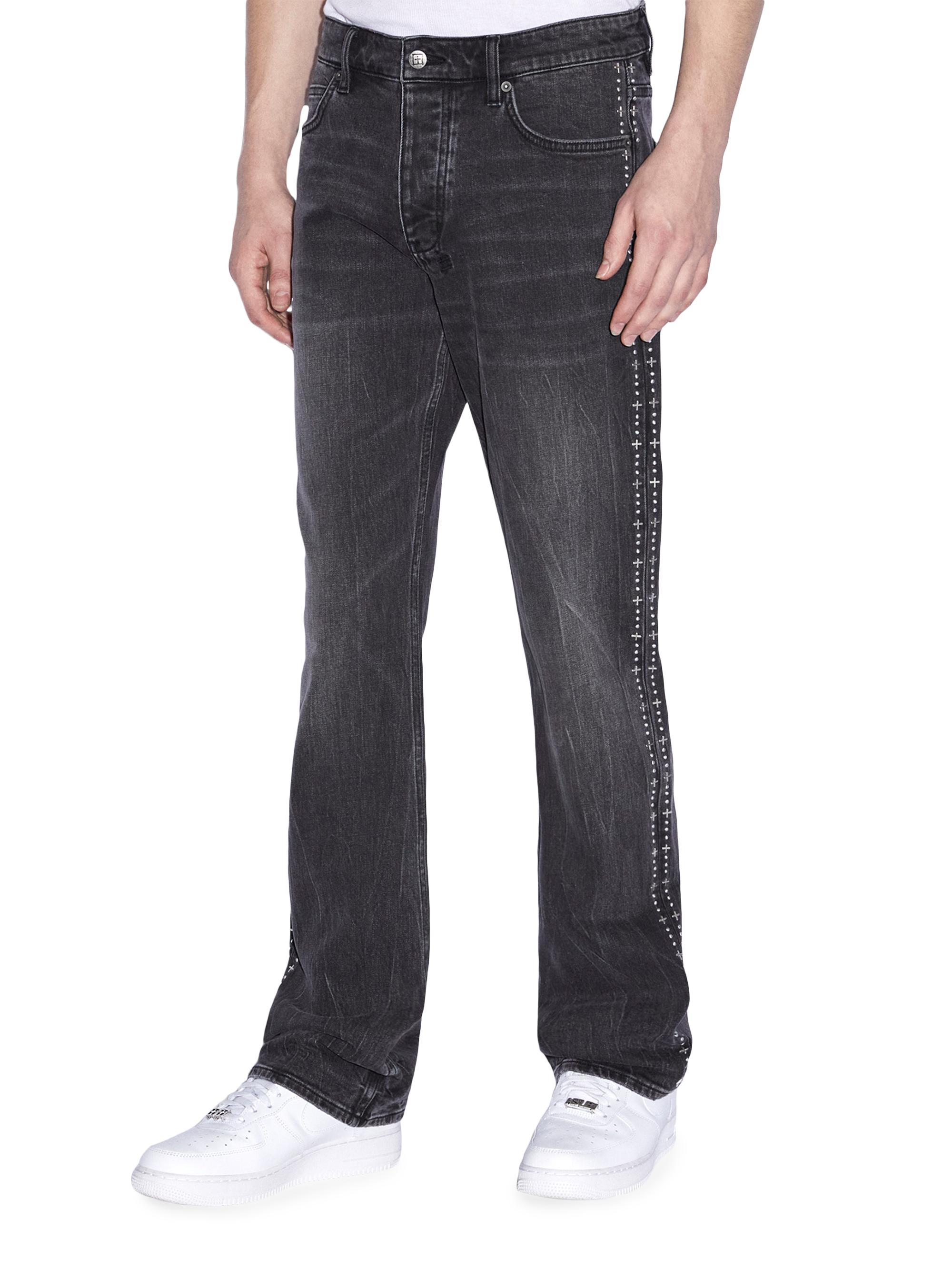 Ksubi Bronko Metalik Stripe Boot-Cut Jeans | Saks Fifth Avenue