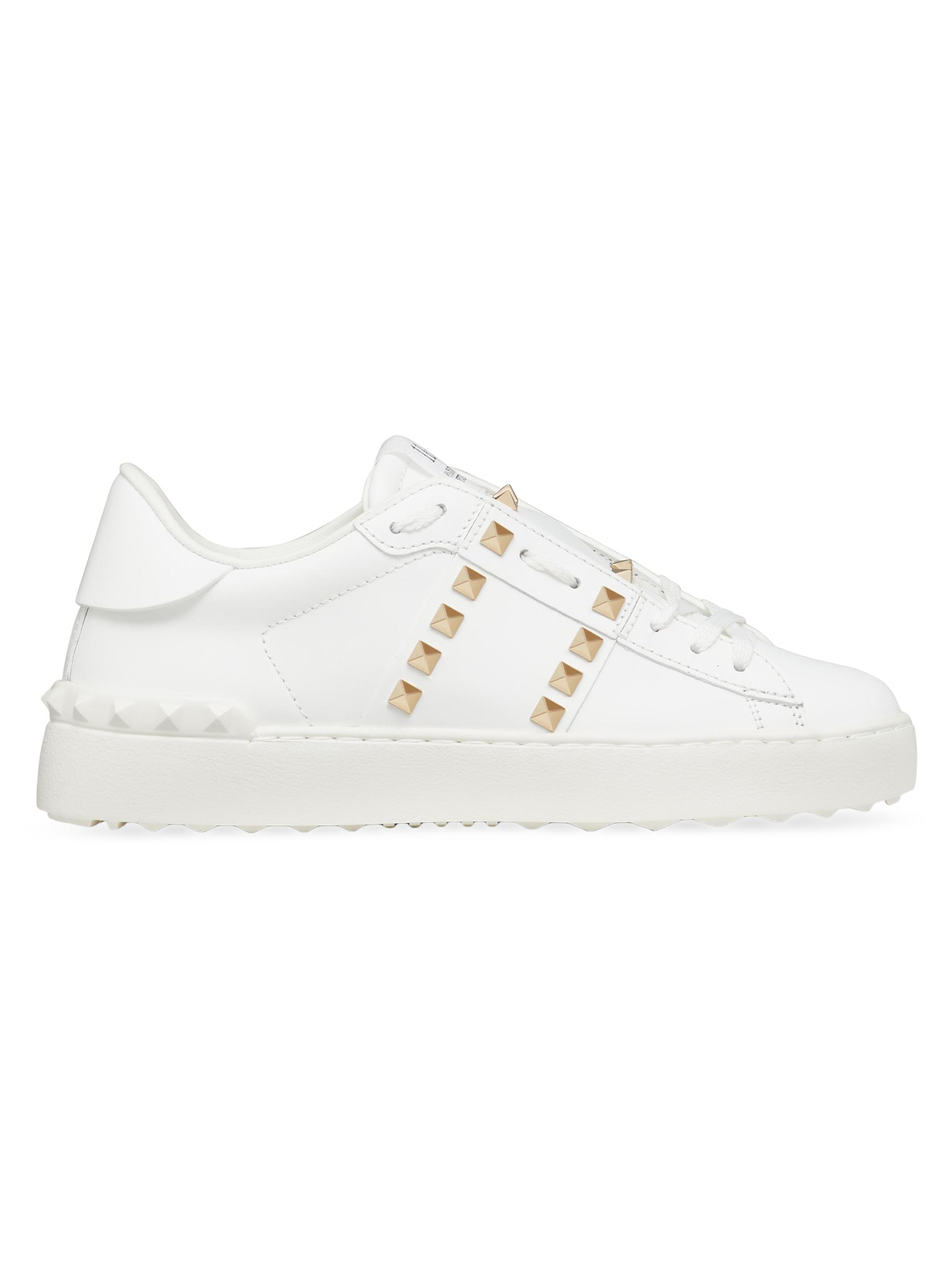valentino オープンディスコ カーフスキン ウェッジスニーカー85MM Valentino Garavani Open Disco Wedge Sneakers in Calfskin