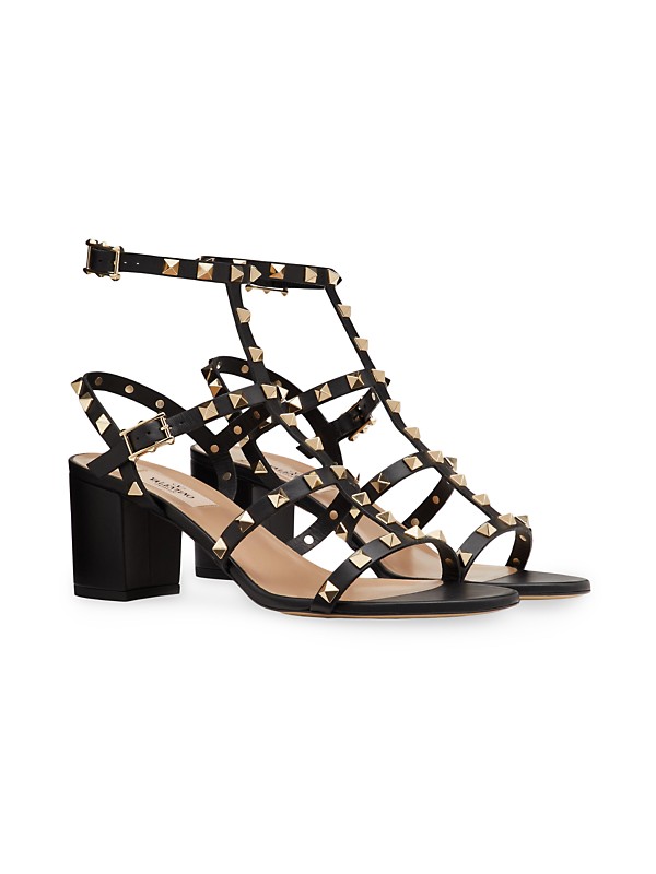 Shop Valentino Garavani Rockstud Calfskin Ankle Strap Shop Valentino Garavani Rockstud Calfskin Ankle Strap