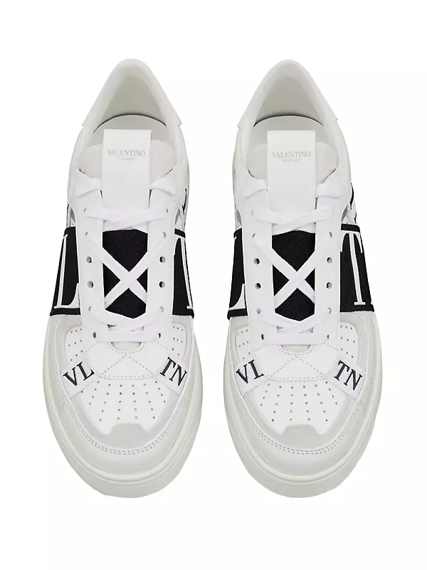 Low-Top Calfskin VL7N Sneakers With Bands