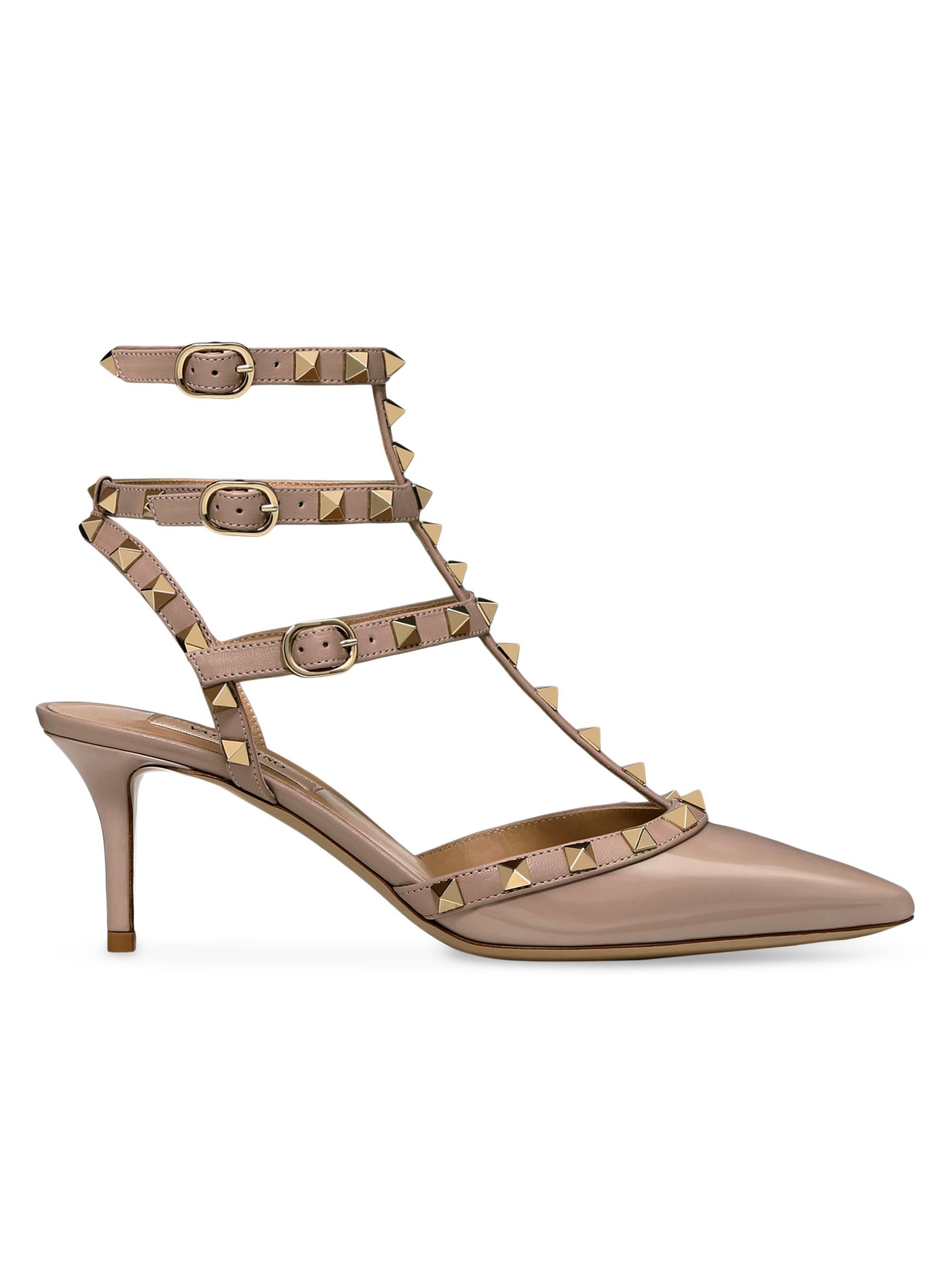 Valentino Garavani Women's Rockstud Caged Pumps 65MM - Poudre