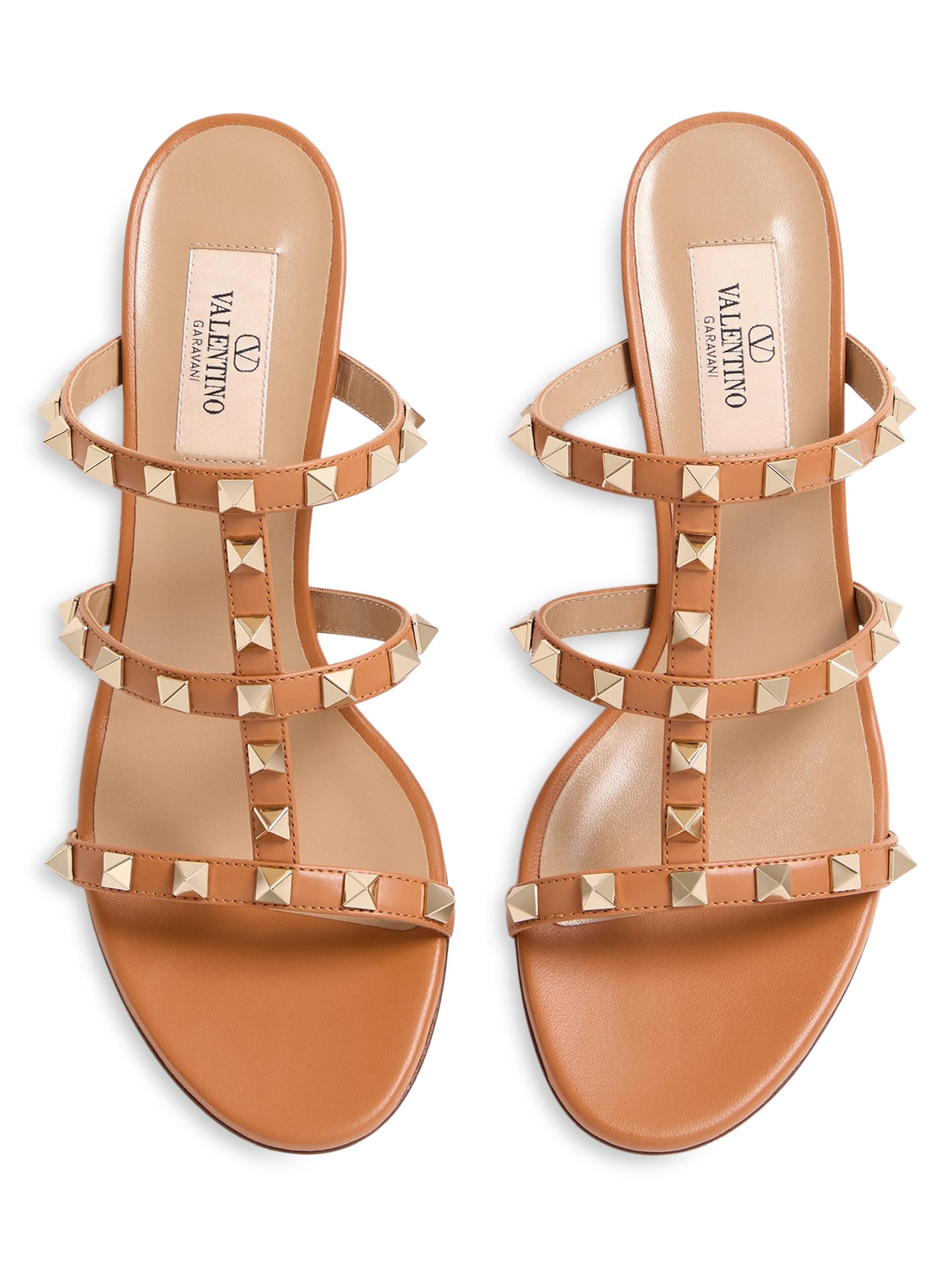 Valentino Garavani 60mm Rockstud Sandals Calfskin main image 1